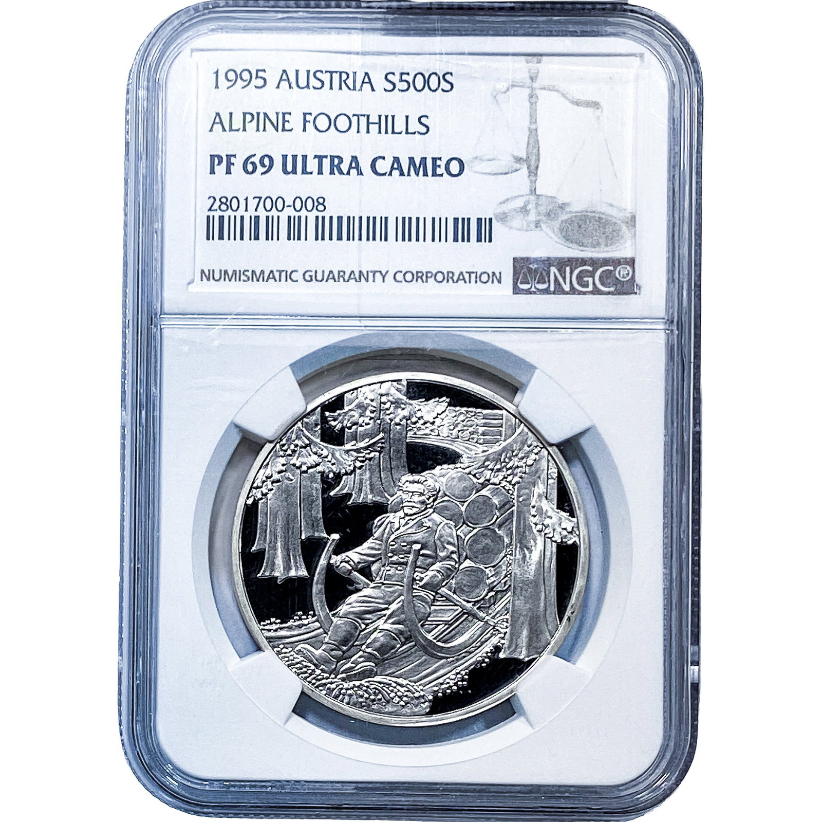 1995 Austria Silver 500 Schillings NGC PF69 (1 of 2)