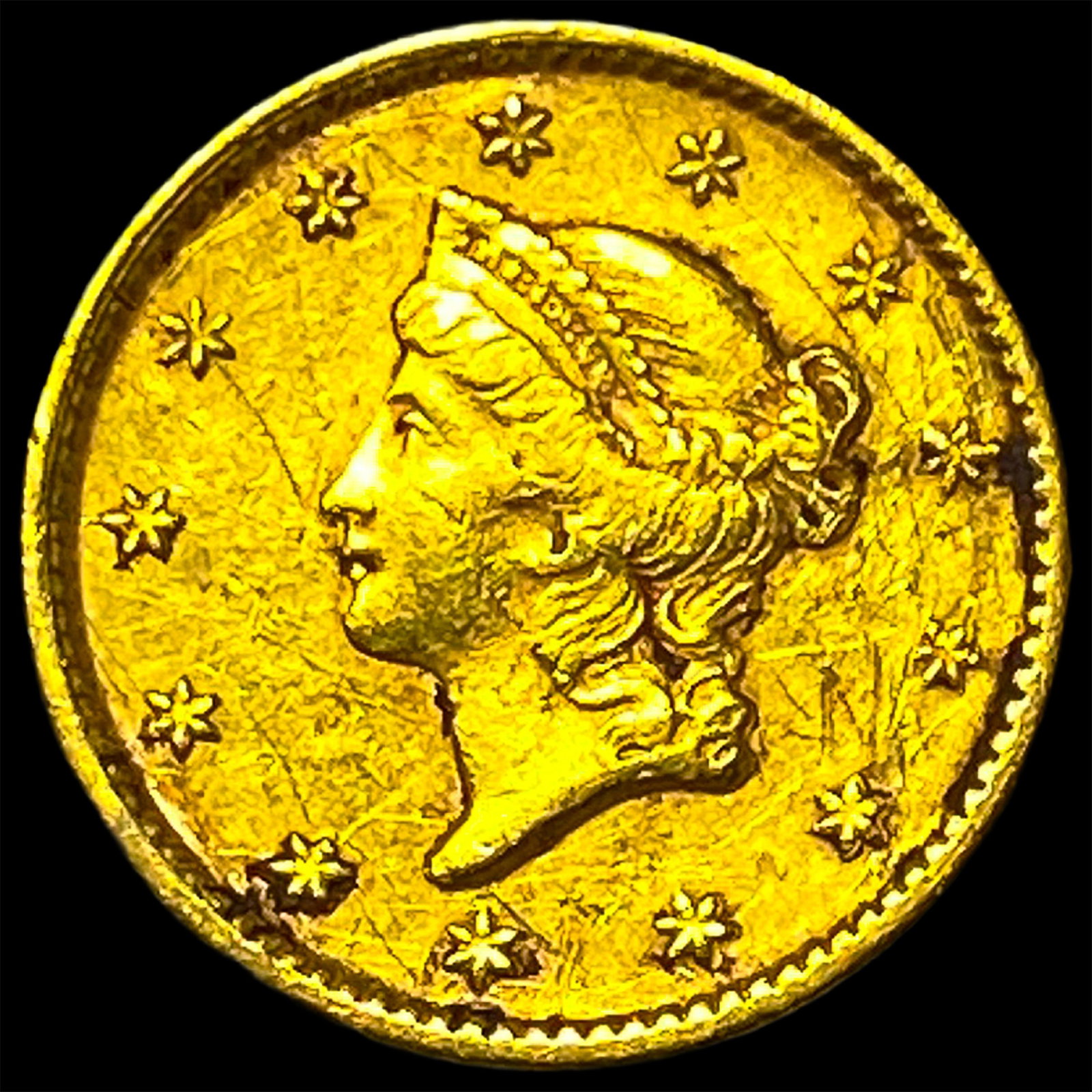 1853 Gold $1 Liberty Head Type 1 HIGH GRADE: 1853 Gold $1 Liberty Head Type 1 HIGH GRADE