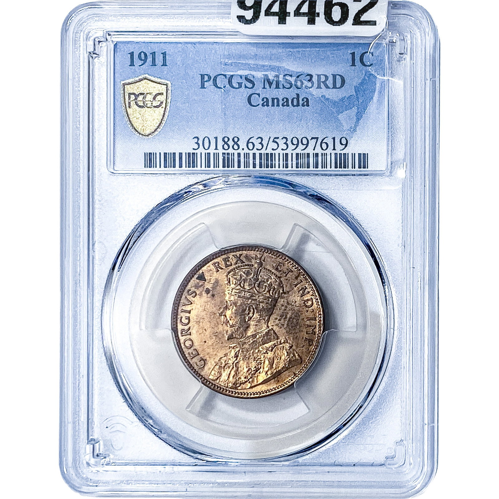1911 Canada Bronze 1 Cent PCGS MS63 RD (1 of 2)