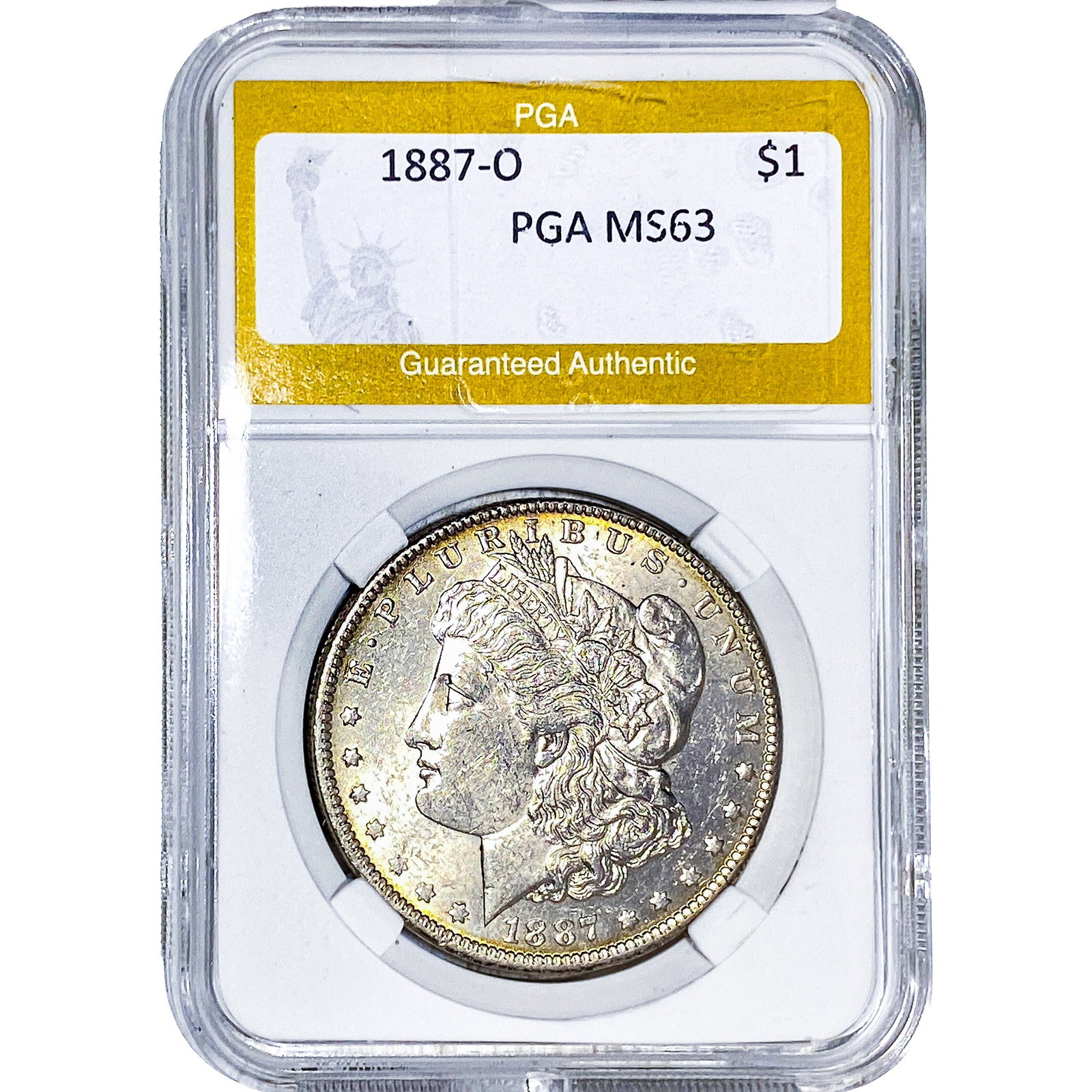 1887-O Morgan Silver Dollar PGA MS63 (1 of 2)