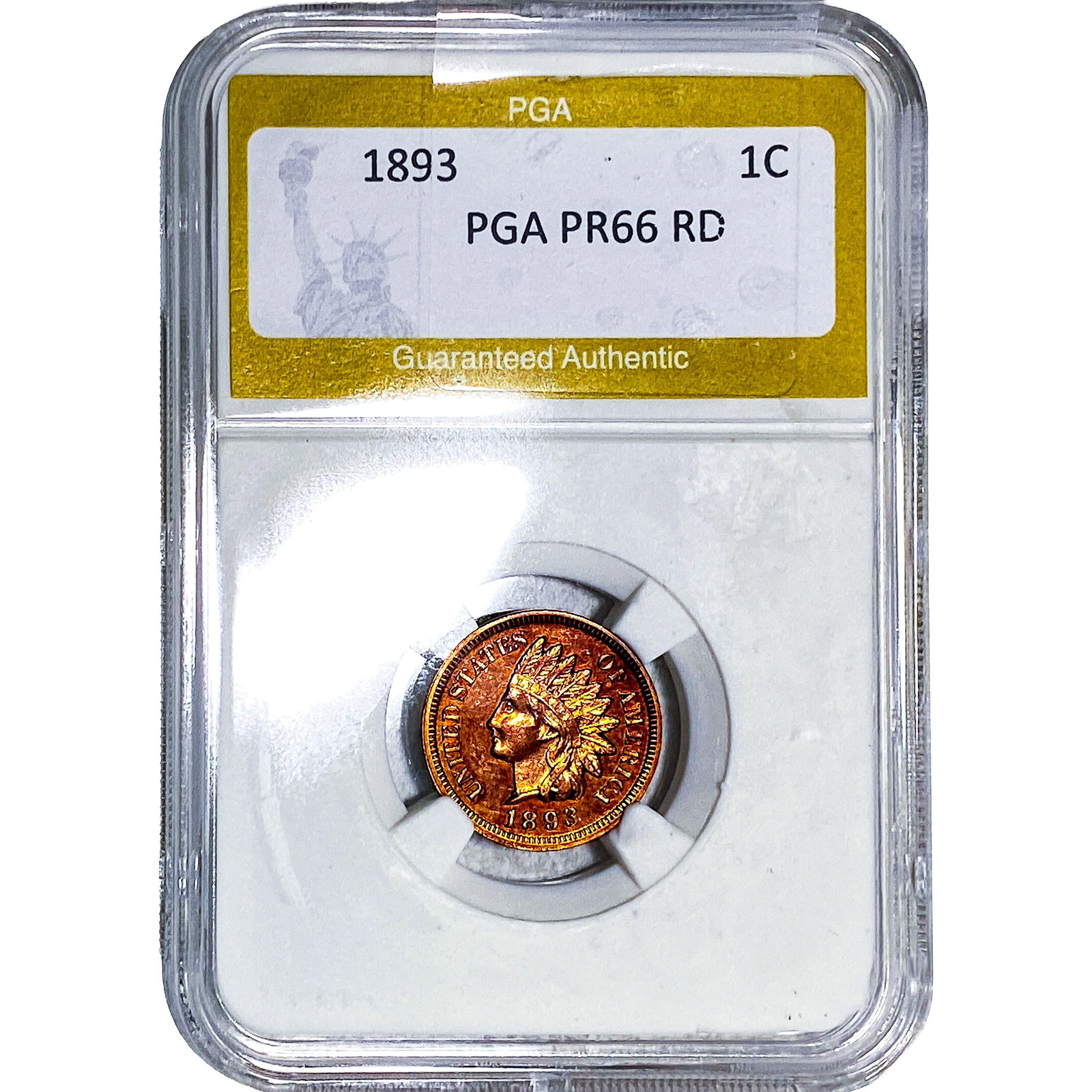 1893 Indian Head Cent PGA PR66 RD (1 of 2)