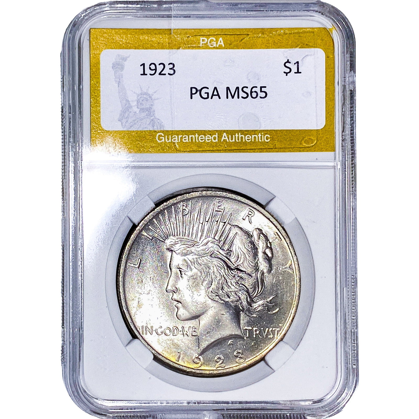 1923 Silver Peace Dollar PGA MS65 (1 of 2)