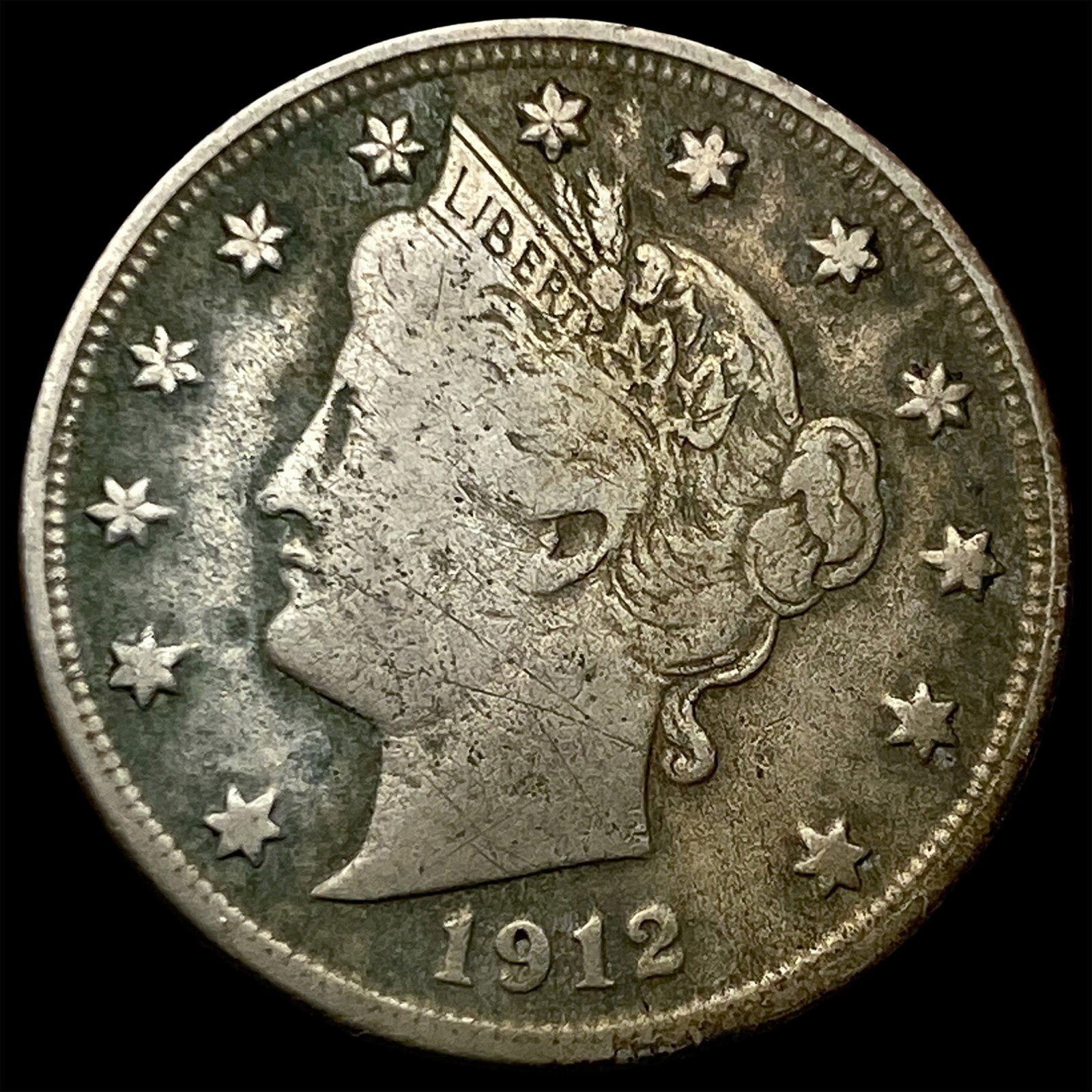 1912-S Liberty Head Nickel LIGHTLY CIRCULATED (1 of 2)