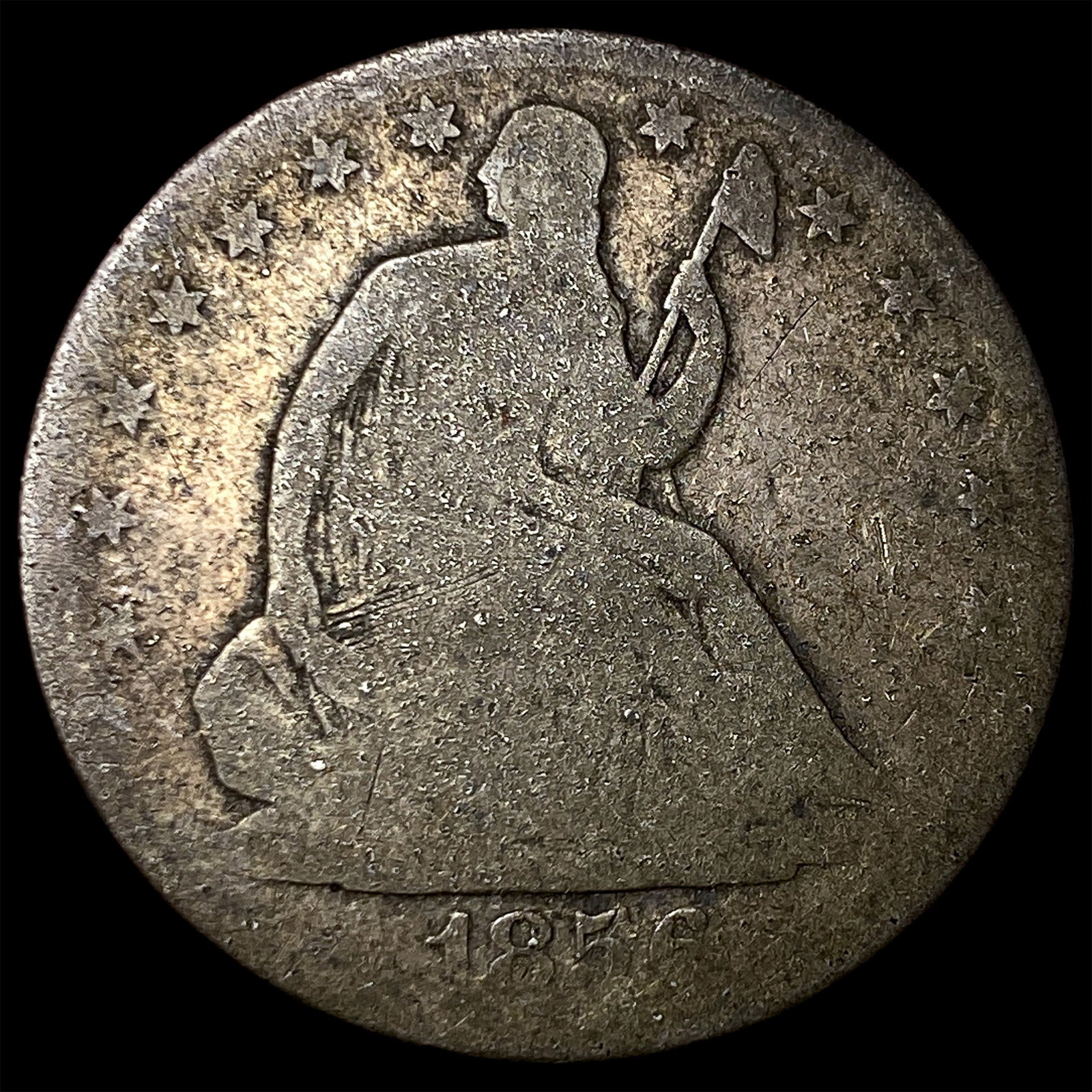 1856-O Silver Seated Liberty Half Dollar NICELY CIRCULATED: 1856-O Silver Seated Liberty Half Dollar NICELY CIRCULATED