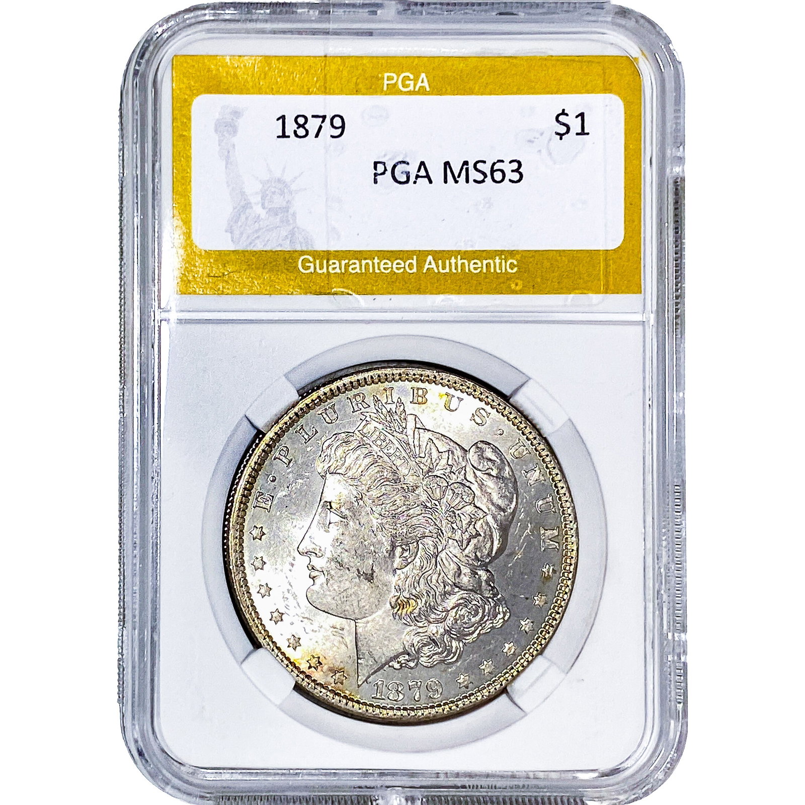 1879 Morgan Silver Dollar PGA MS63: 1879 Morgan Silver Dollar PGA MS63