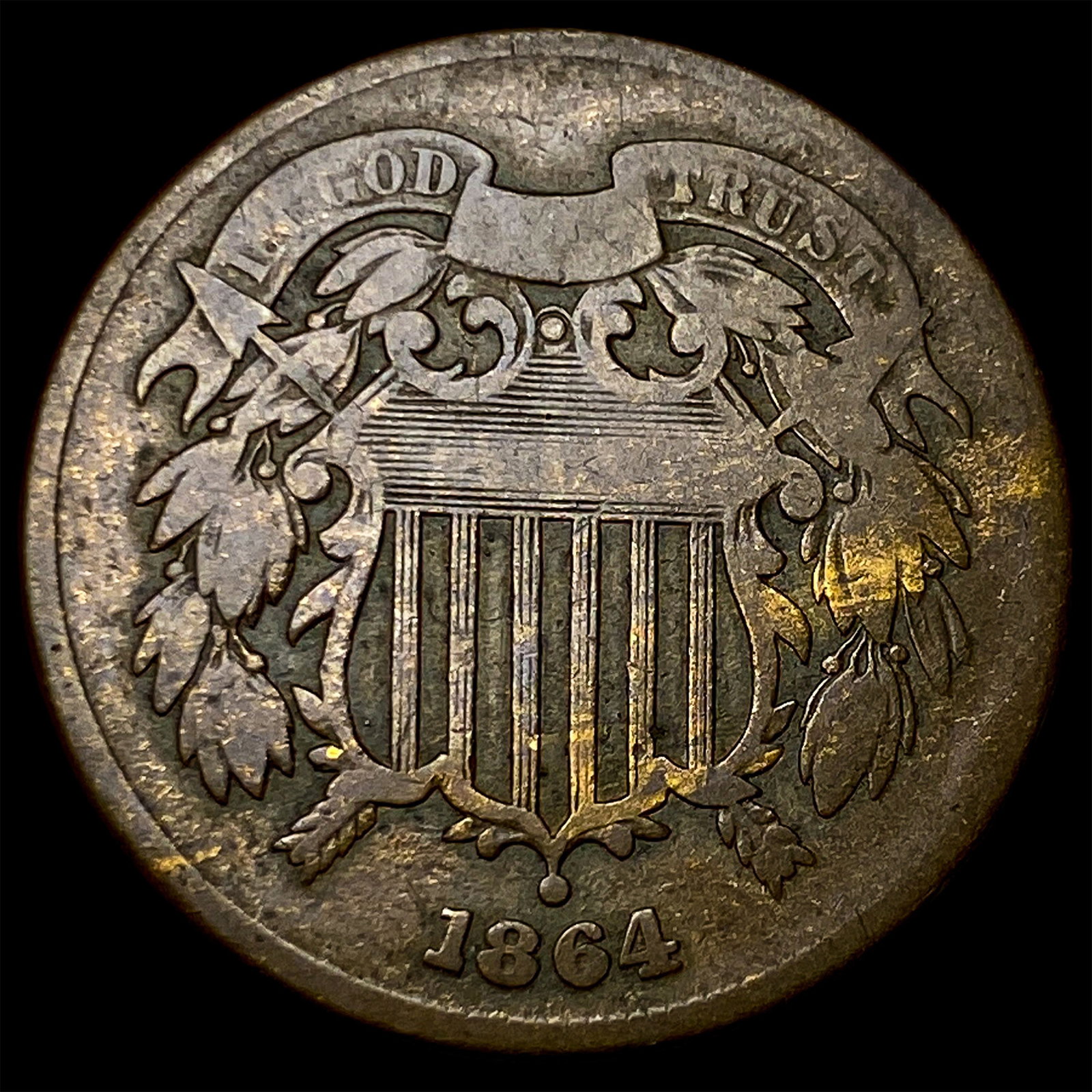 1864 Two-Cent Piece NICELY CIRCULATED (1 of 2)