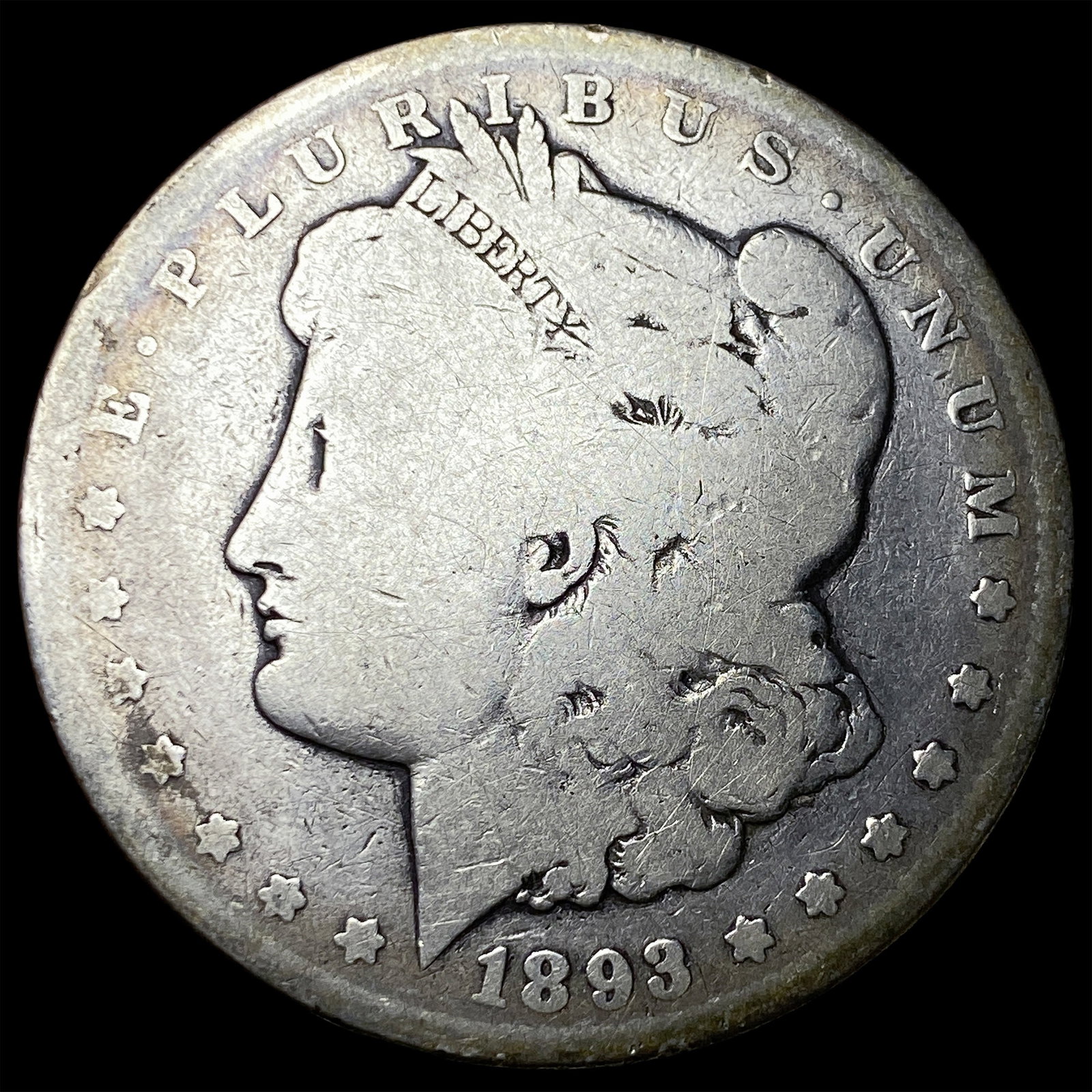1893-CC Silver Morgan Dollar NICELY CIRCULATED (1 of 2)