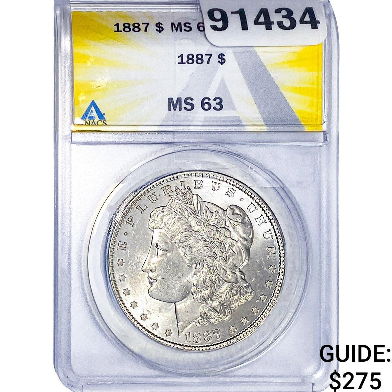 1864-L Morgan Silver Dollar ANACS MS63 (1 of 2)