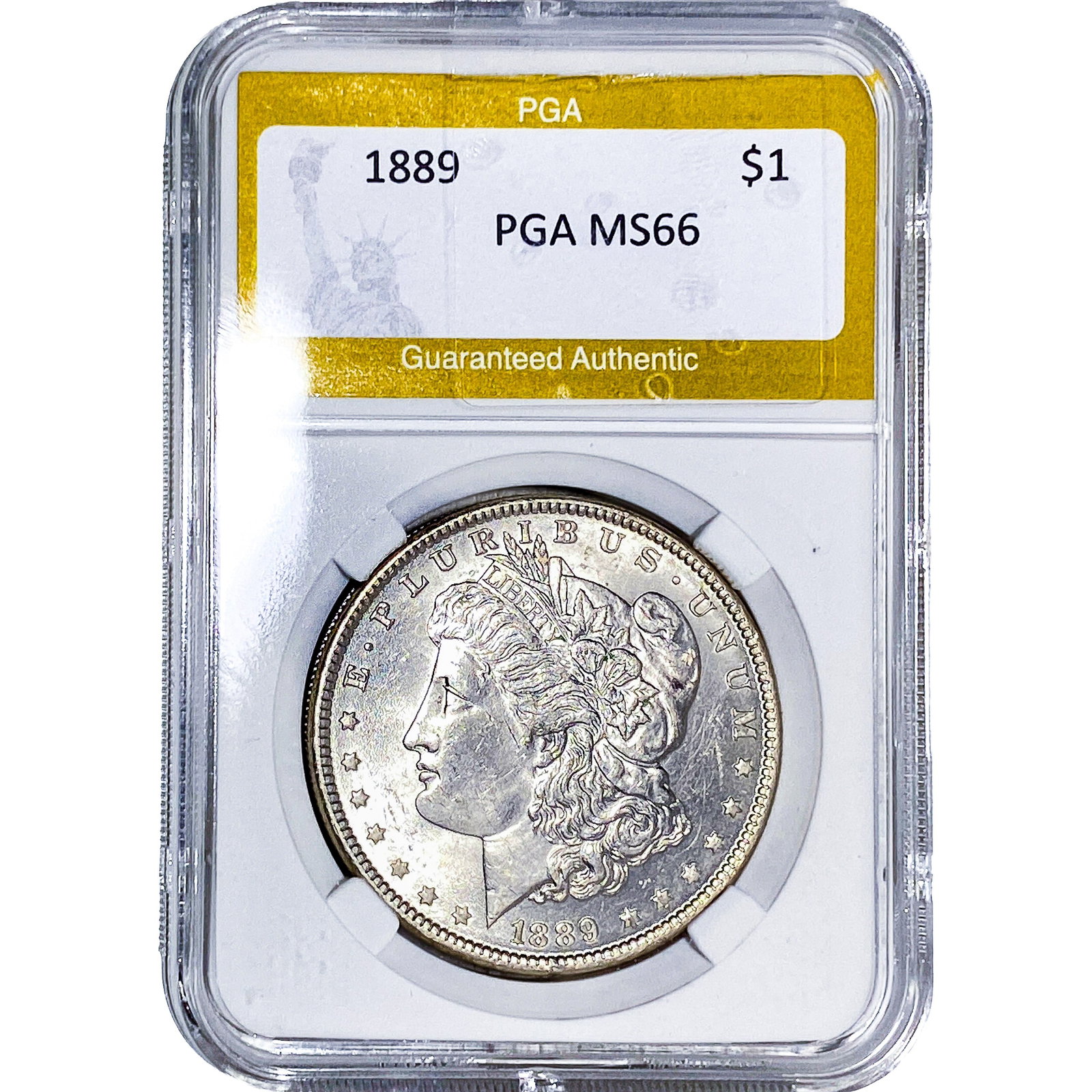 1889 Morgan Silver Dollar PGA MS66: 1889 Morgan Silver Dollar PGA MS66