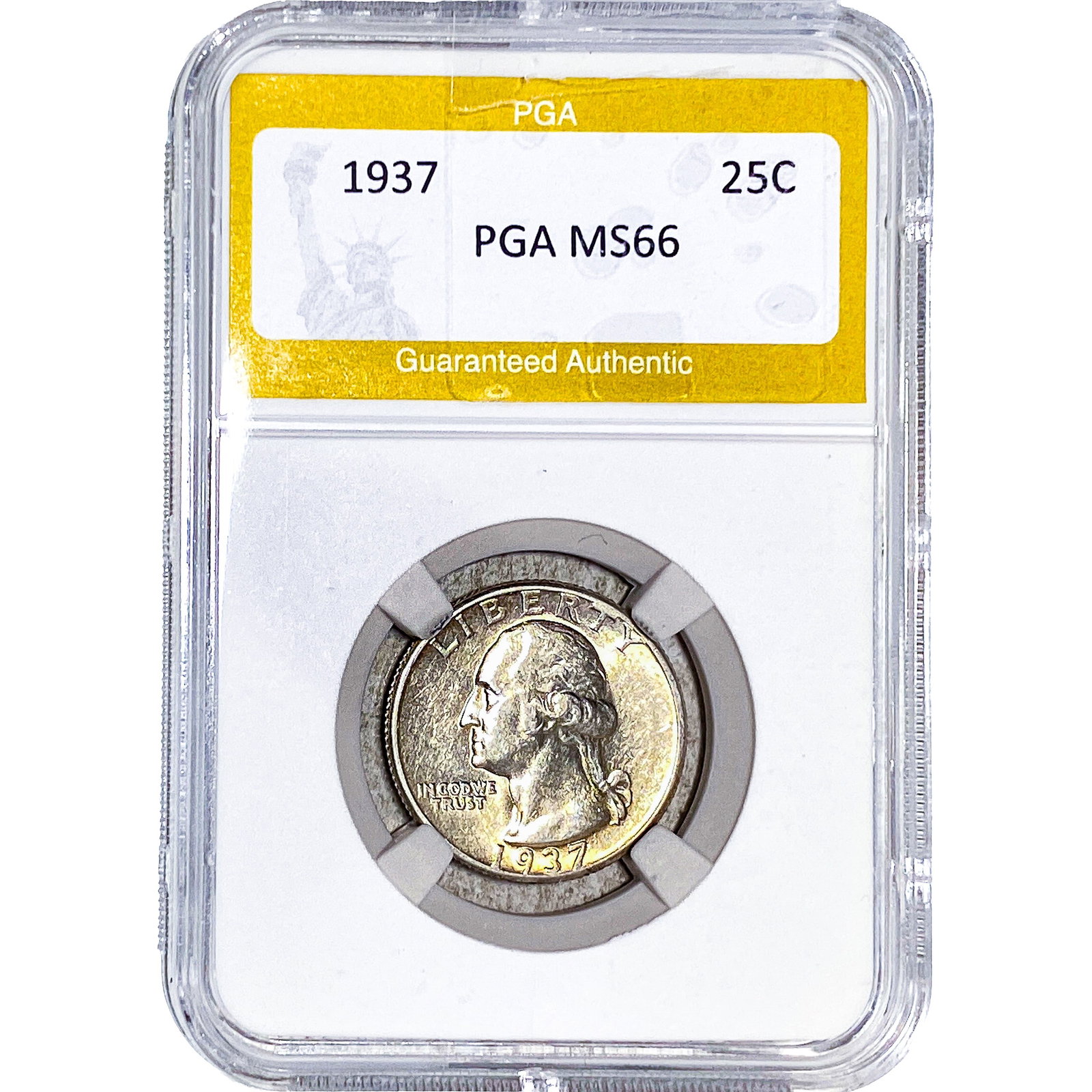 1937 Washington Silver Quarter PGA MS66: 1937 Washington Silver Quarter PGA MS66