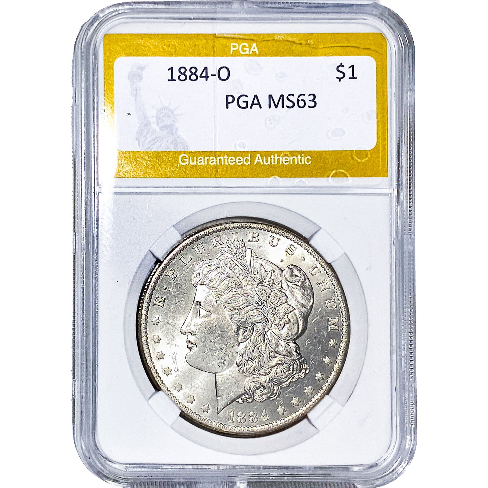 1884-O Morgan Silver Dollar PGA MS63: 1884-O Morgan Silver Dollar PGA MS63