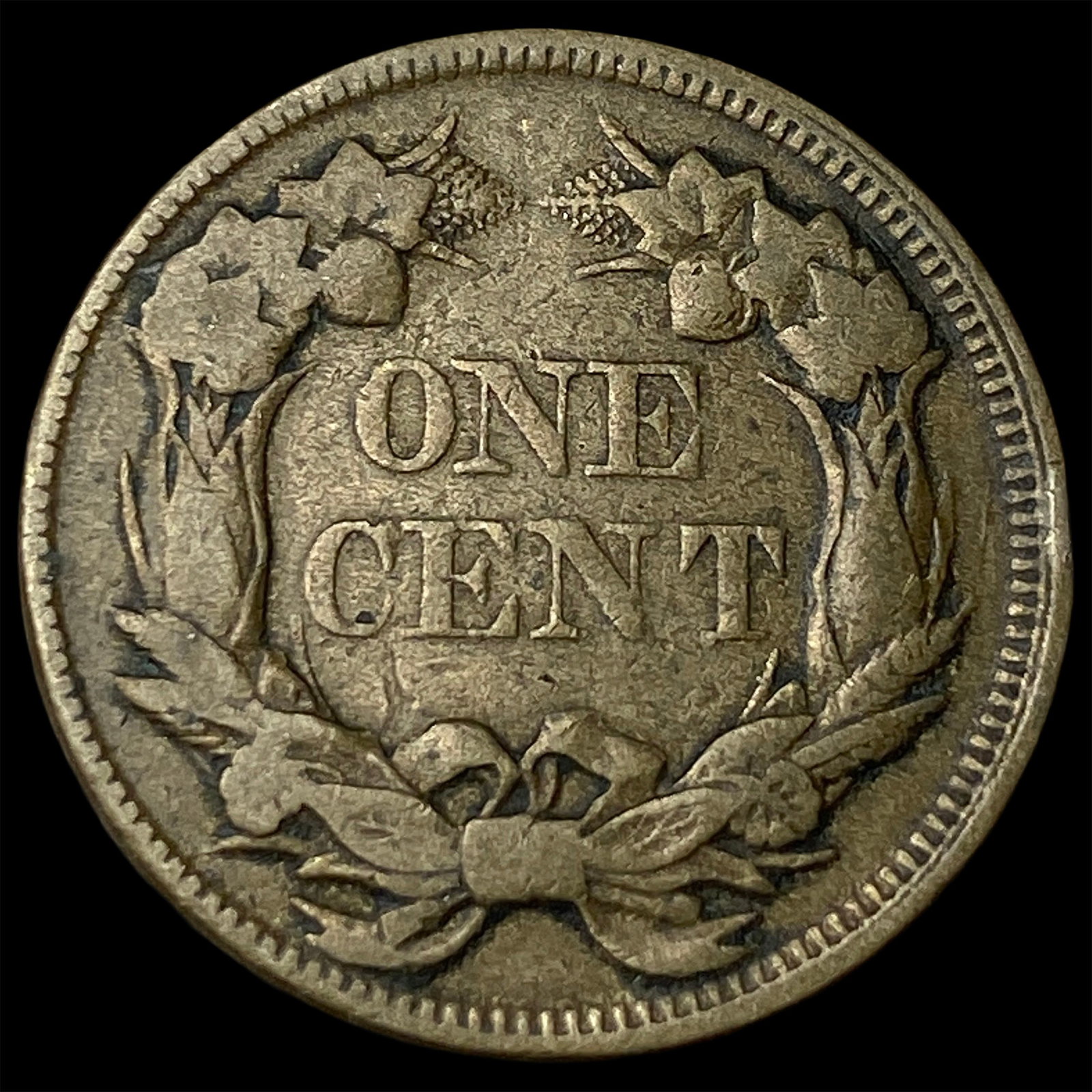 1858 Flying Eagle Cent ABOUT UNCIRCULATED - 2