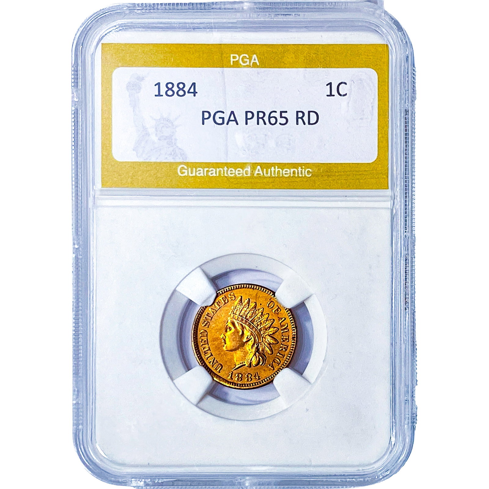 1884 Indian Head Cent PGA PR65 RD (1 of 2)