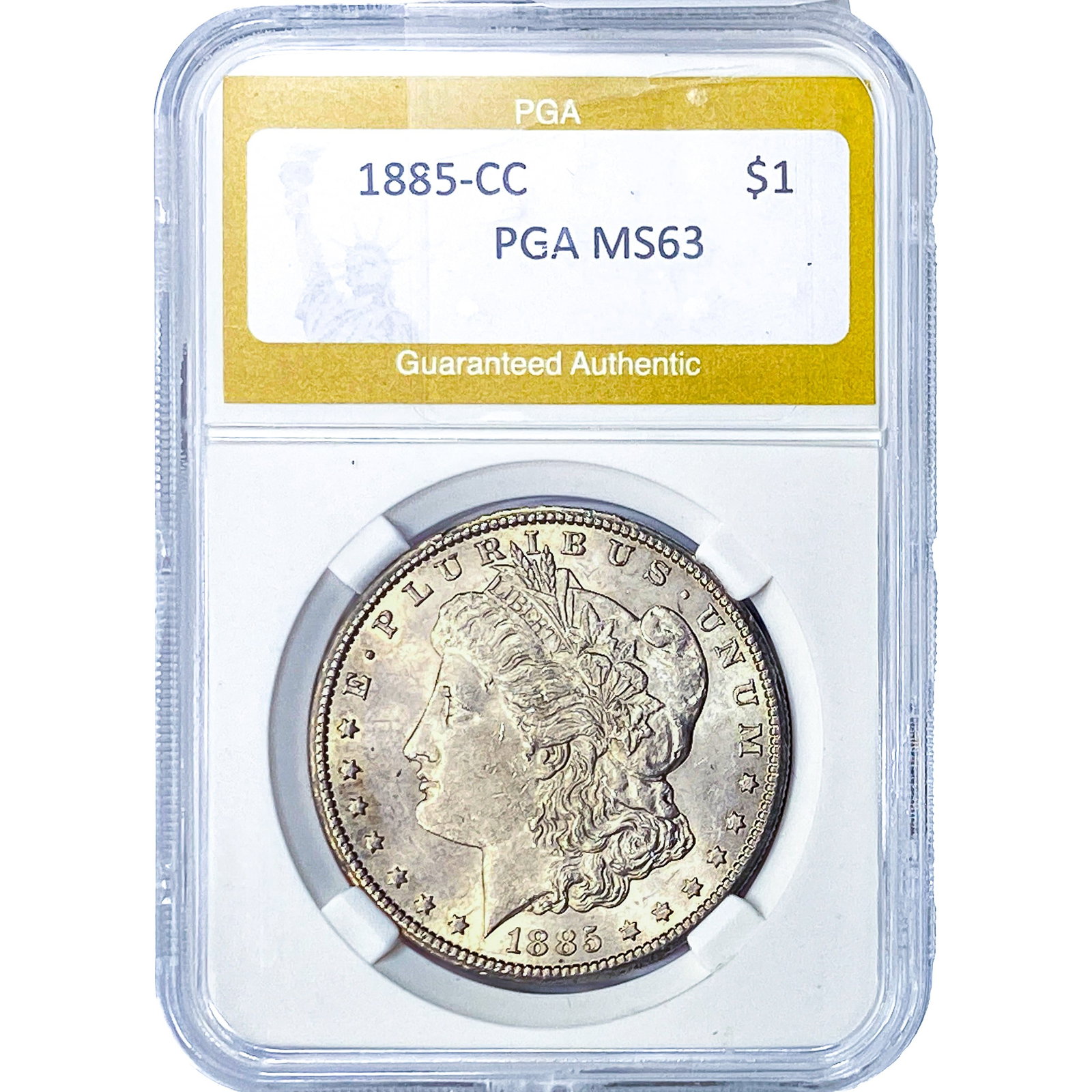 1885-CC Morgan Silver Dollar PGA MS63 (1 of 2)