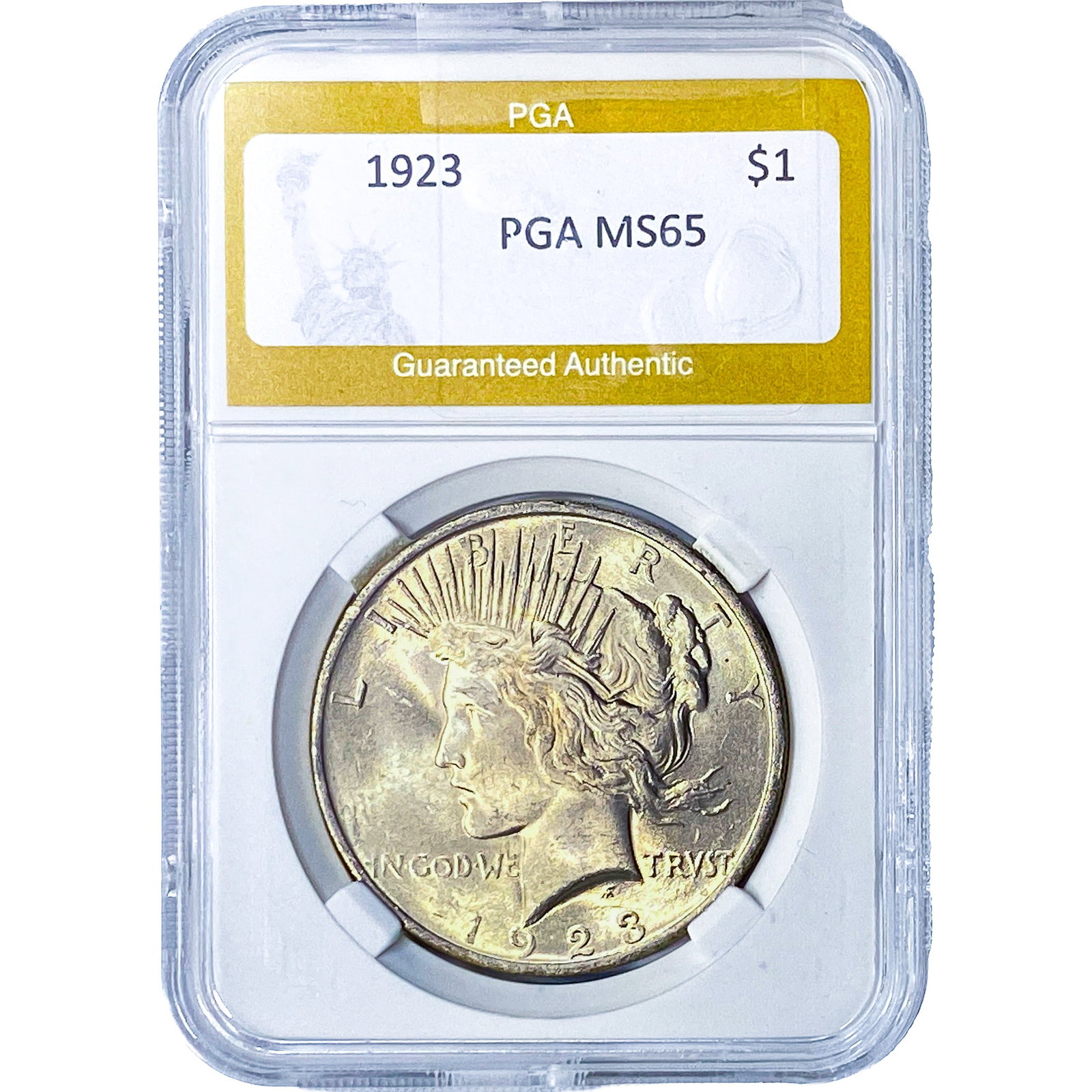 1923 Silver Peace Dollar PGA MS65 (1 of 2)