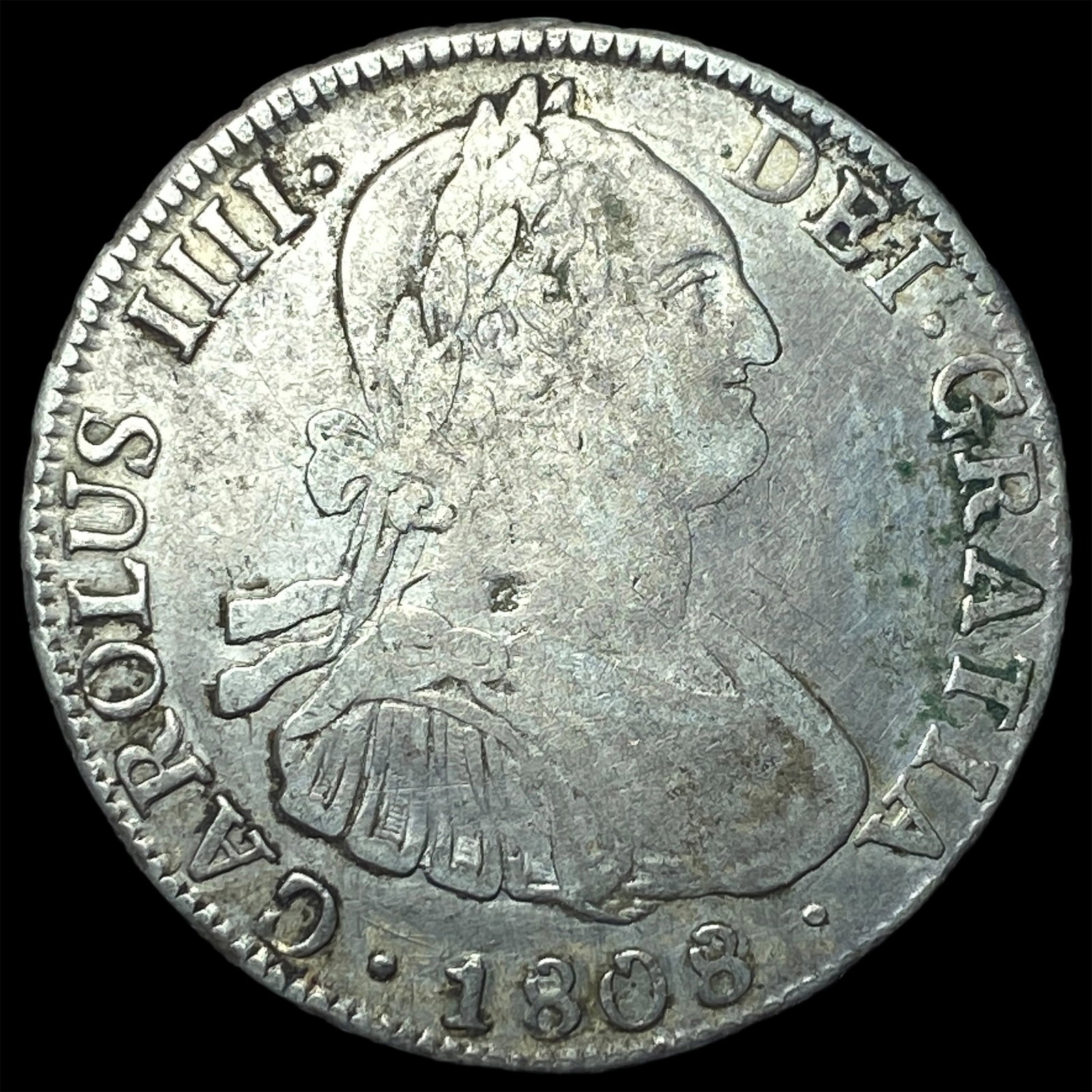 1808PTS PJ Bolivia Silver 4 Reales LIGHTLY CIRCULATED (1 of 2)