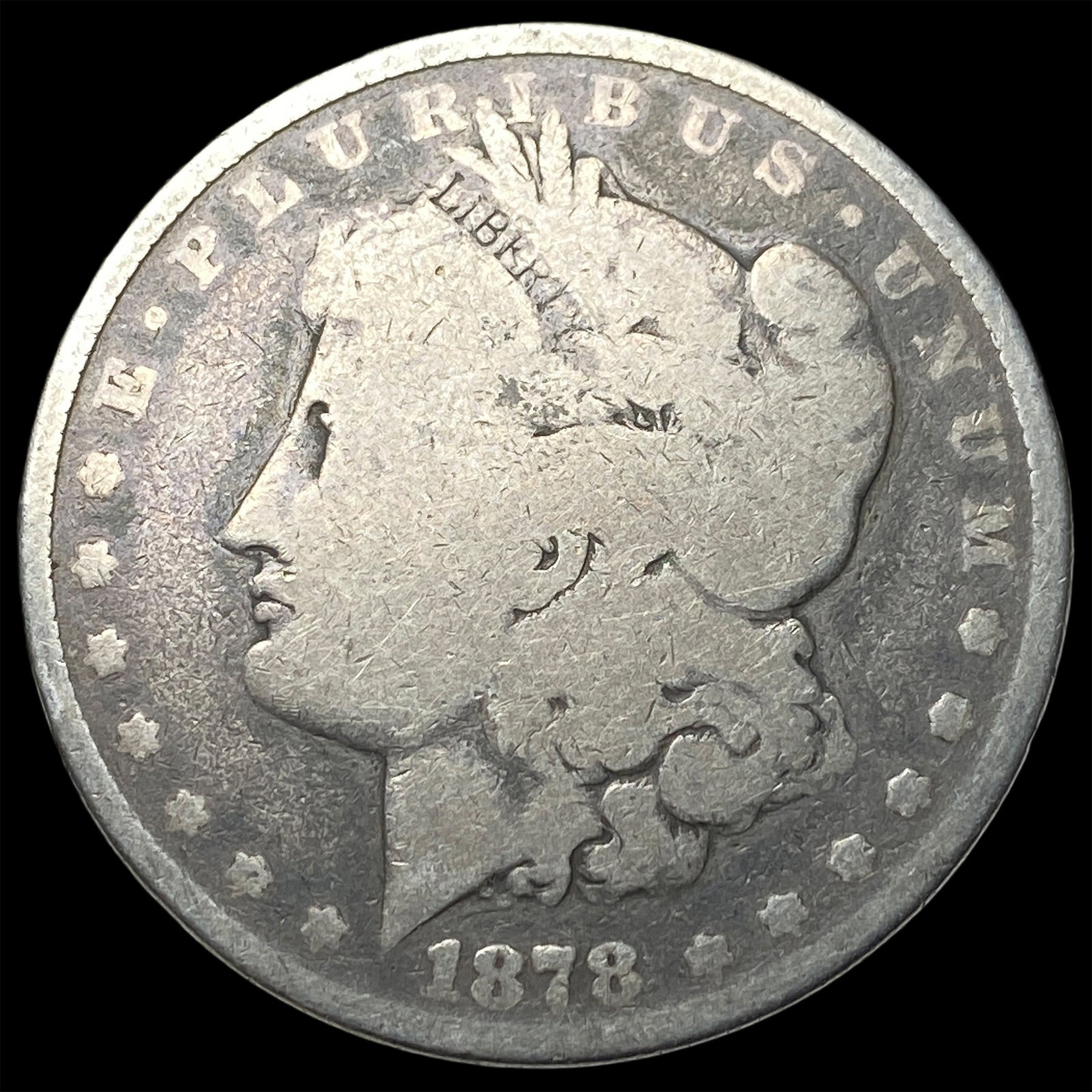 1878-CC Silver Morgan Dollar NICELY CIRCULATED: 1878-CC Silver Morgan Dollar NICELY CIRCULATED