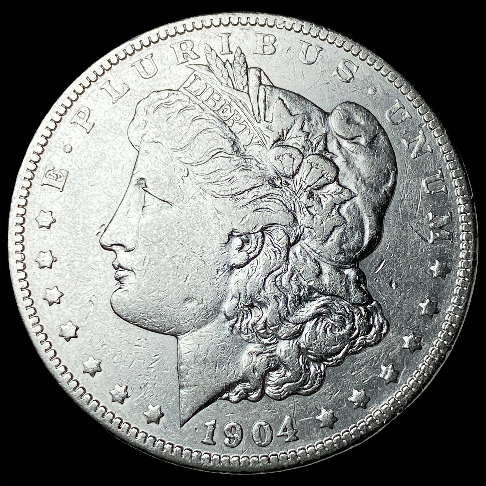 1904 Silver Morgan Dollar NEARLY UNCIRCULATED: 1904 Silver Morgan Dollar NEARLY UNCIRCULATED