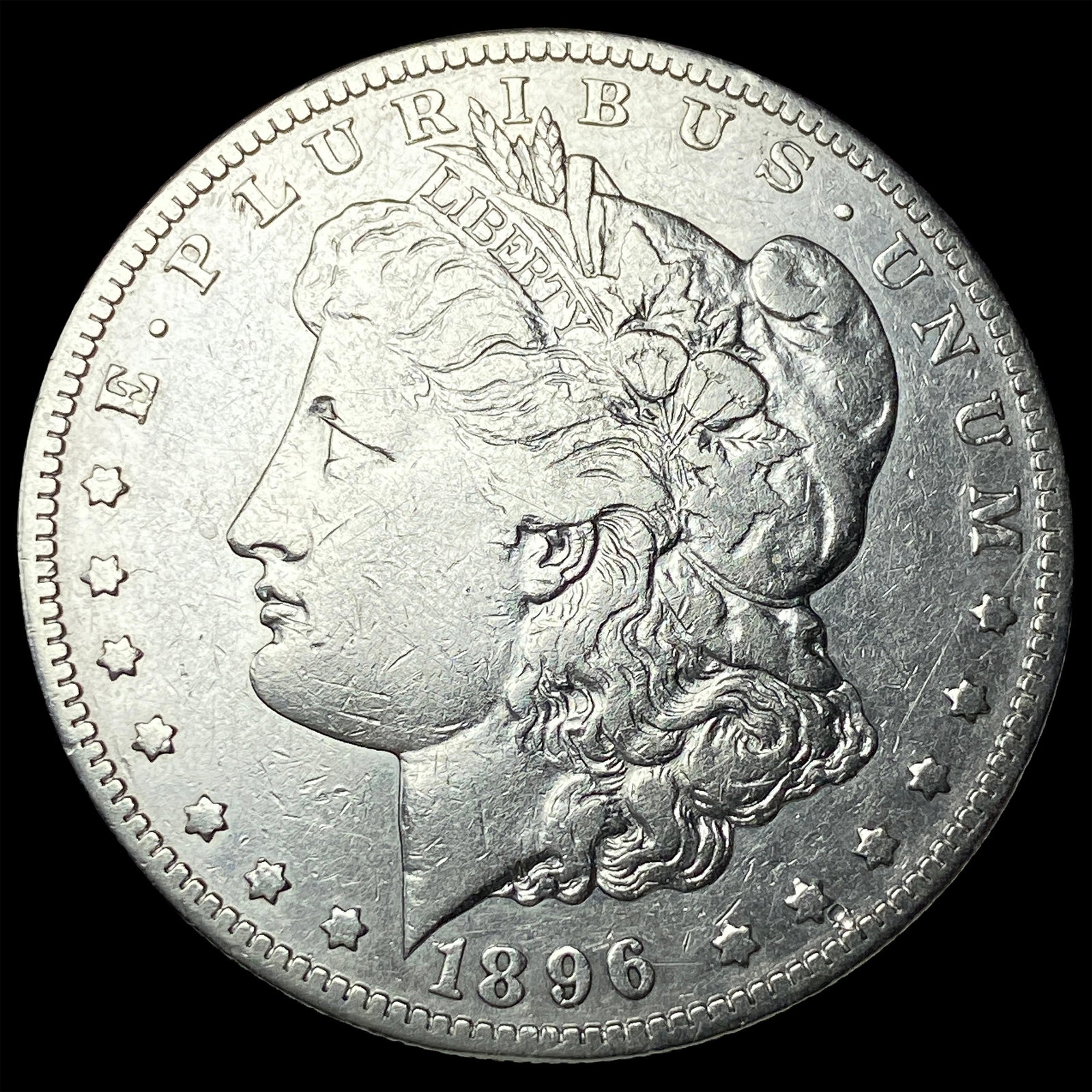 1896-S Silver Morgan Dollar NEARLY UNCIRCULATED: 1896-S Silver Morgan Dollar NEARLY UNCIRCULATED