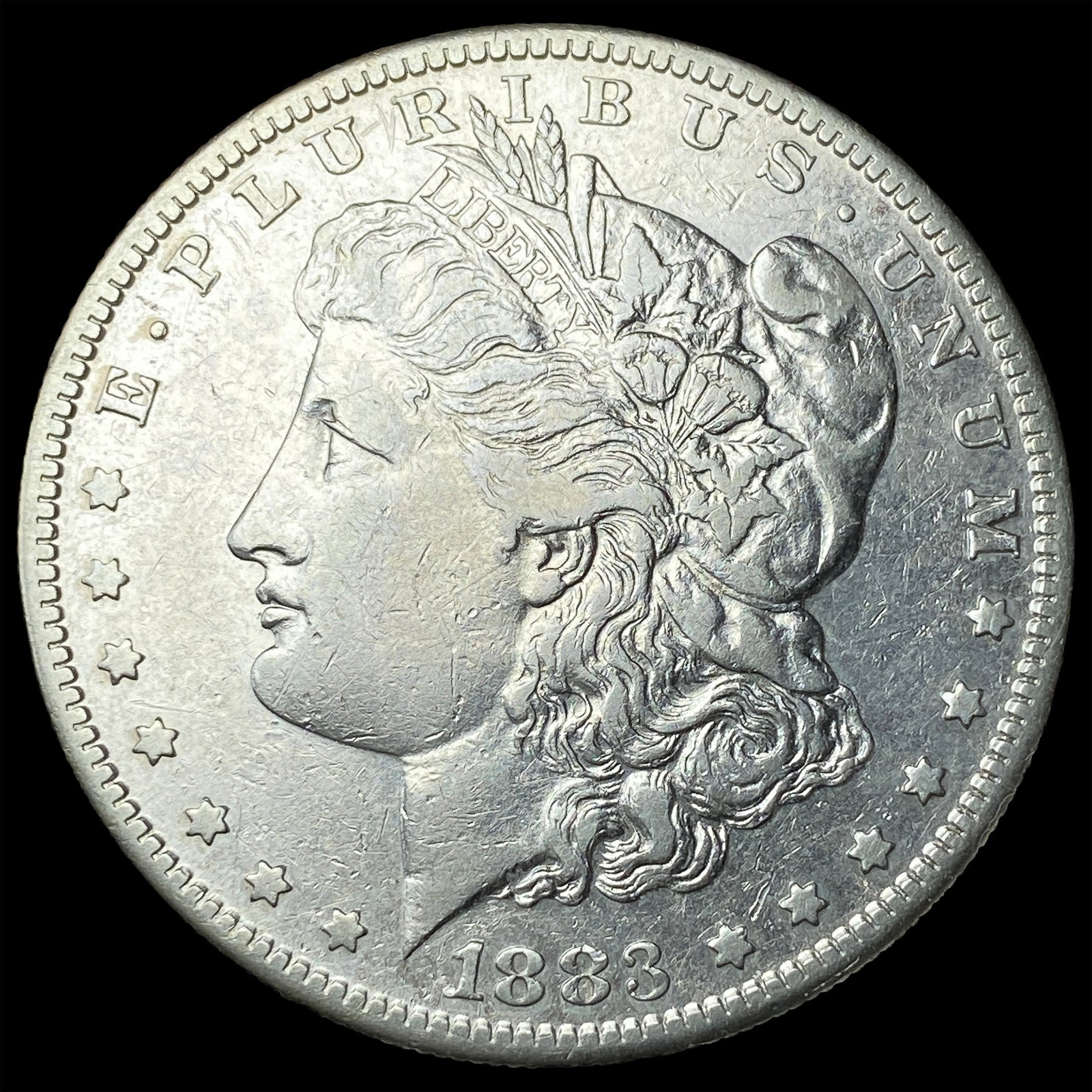 1883-S Silver Morgan Dollar NEARLY UNCIRCULATED: 1883-S Silver Morgan Dollar NEARLY UNCIRCULATED