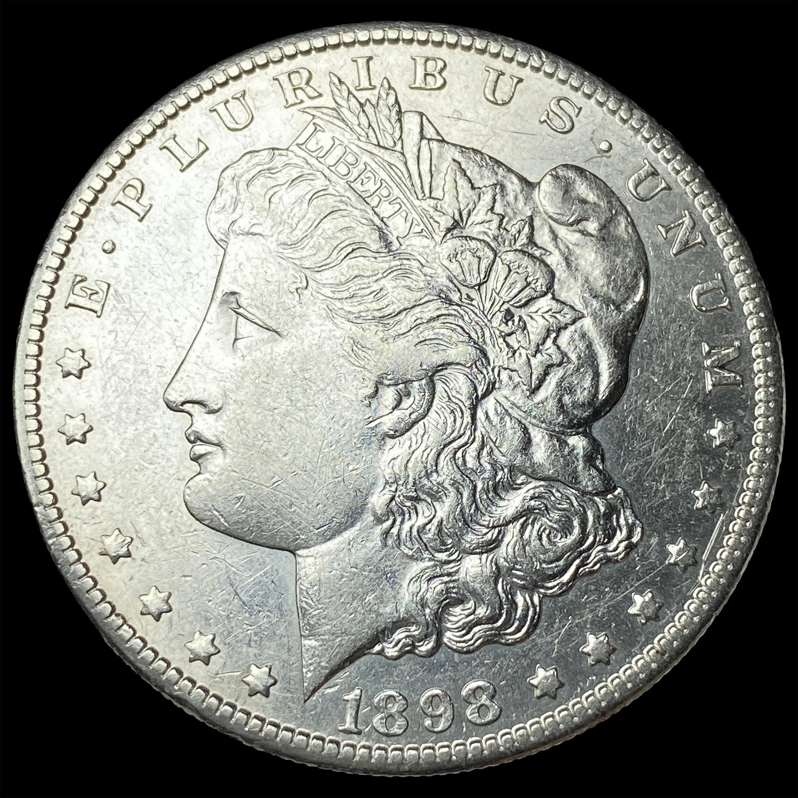 1898-S Silver Morgan Dollar CLOSELY UNCIRCULATED: 1898-S Silver Morgan Dollar CLOSELY UNCIRCULATED