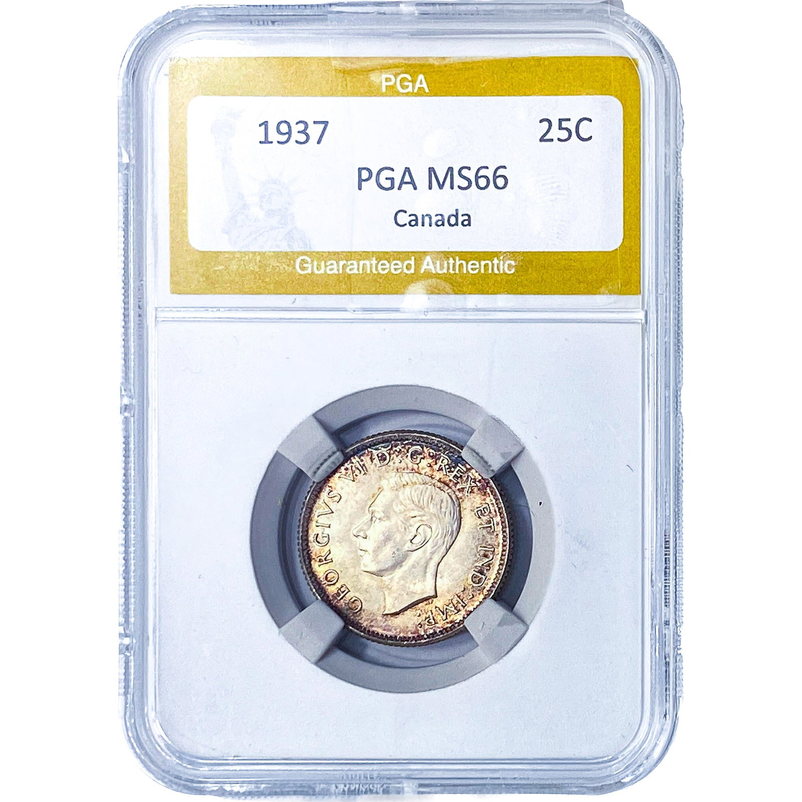 1937 25C Canada PGA MS66: 1937 25C Canada PGA MS66
