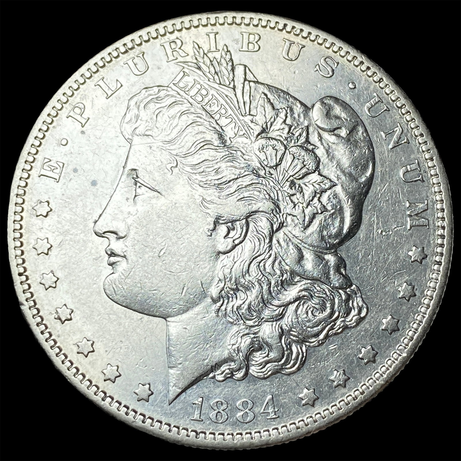 1884-S Morgan Silver Dollar CLOSELY UNCIRCULATED: 1884-S Morgan Silver Dollar CLOSELY UNCIRCULATED