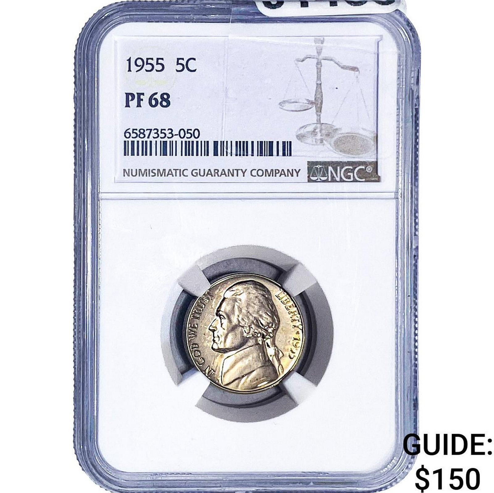1955 Jefferson Nickel NGC PF68 (1 of 2)