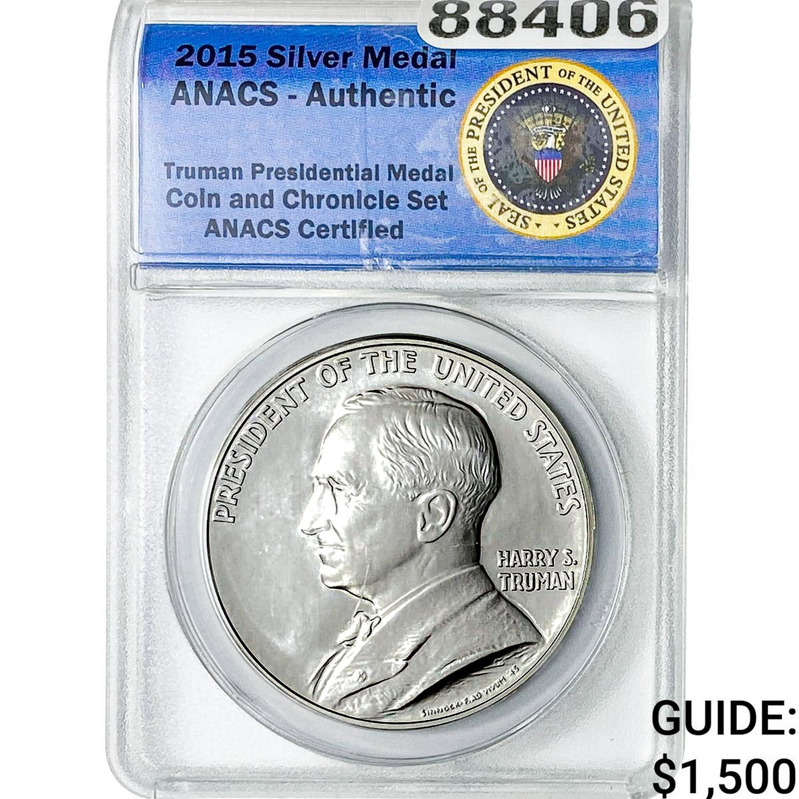 2015 Harry S. Truman SIlver Medal ANACS (1 of 2)