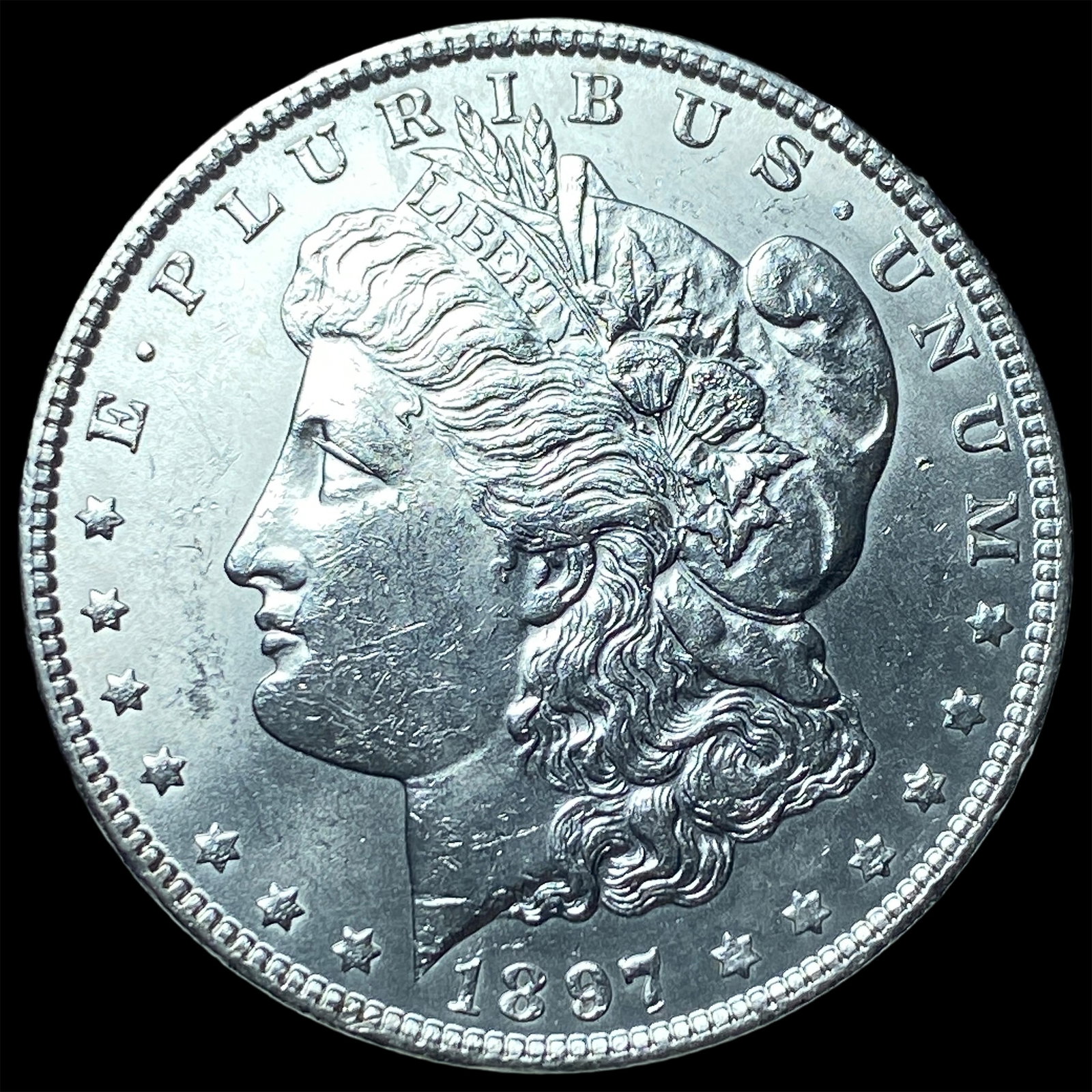 1897 Silver Morgan Dollar CHOICE BU (1 of 2)