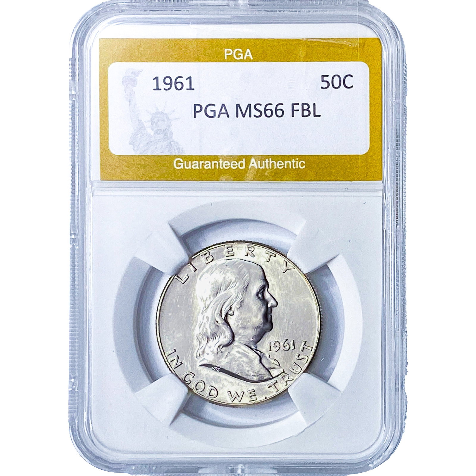 1961 Franklin Half Dollar PGA MS66 FBL (1 of 2)