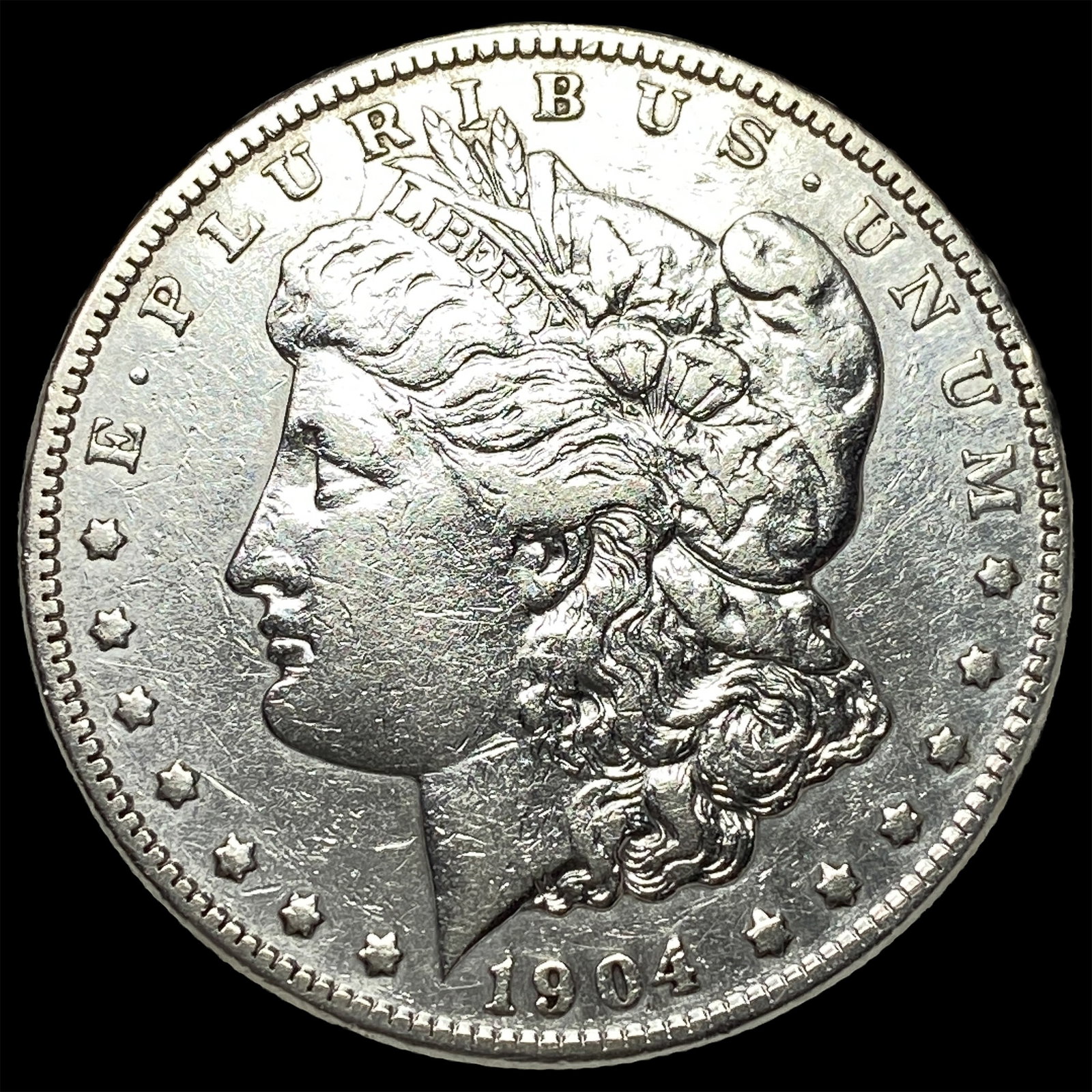1904-S Silver Morgan Dollar NEARLY UNCIRCULATED: 1904-S Silver Morgan Dollar NEARLY UNCIRCULATED