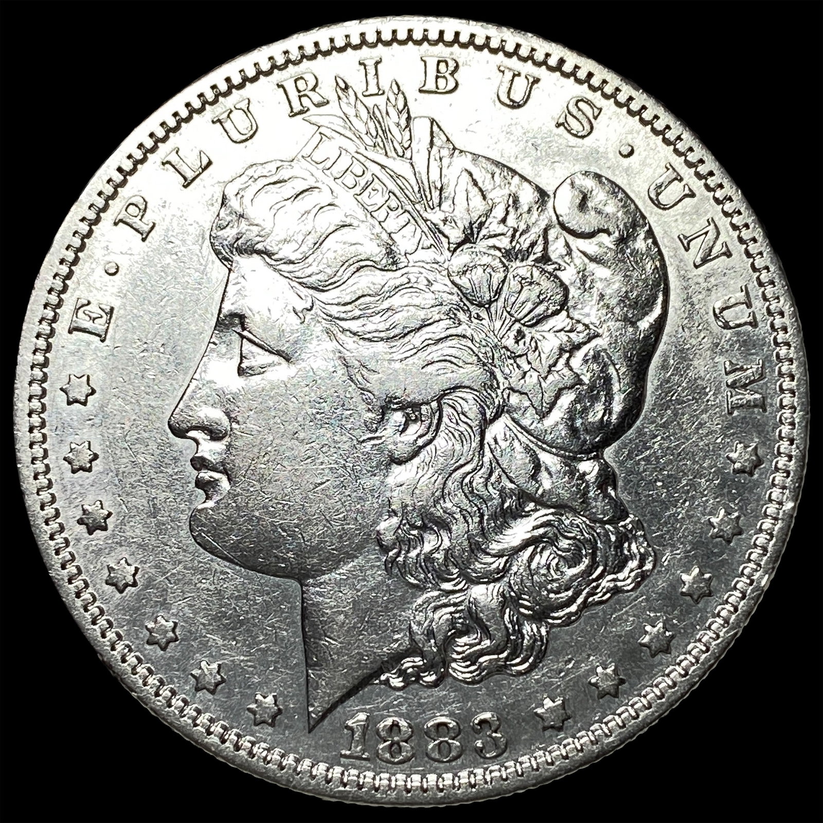 1883-S Silver Morgan Dollar CLOSELY UNCIRCULATED: 1883-S Silver Morgan Dollar CLOSELY UNCIRCULATED