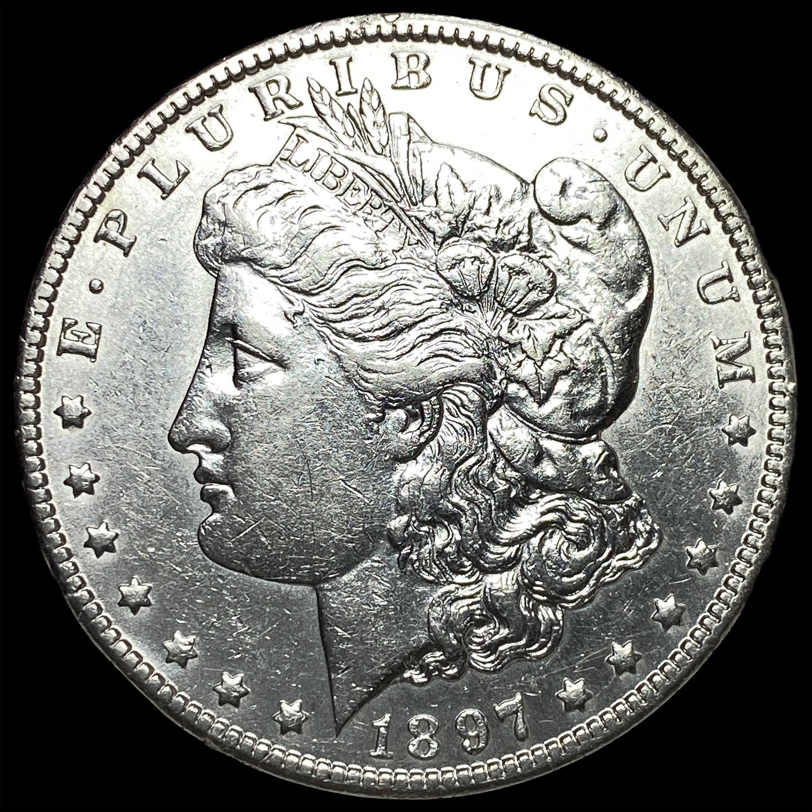 1897-C Morgan Silver Dollar CHOICE AU: 1897-C Morgan Silver Dollar CHOICE AU