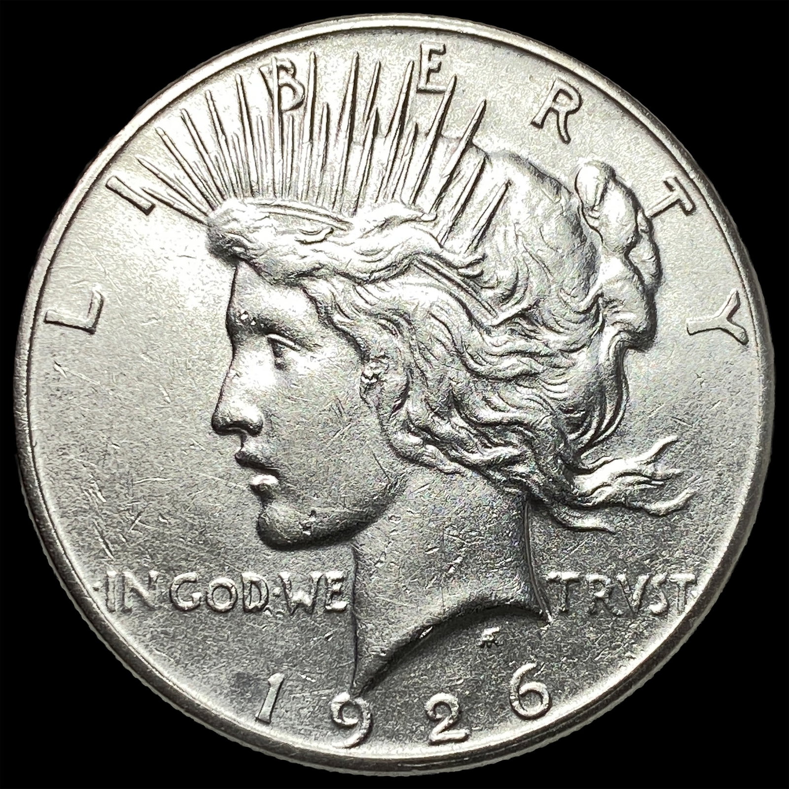 1926-S Peace Silver Dollar CHOICE AU: 1926-S Peace Silver Dollar CHOICE AU