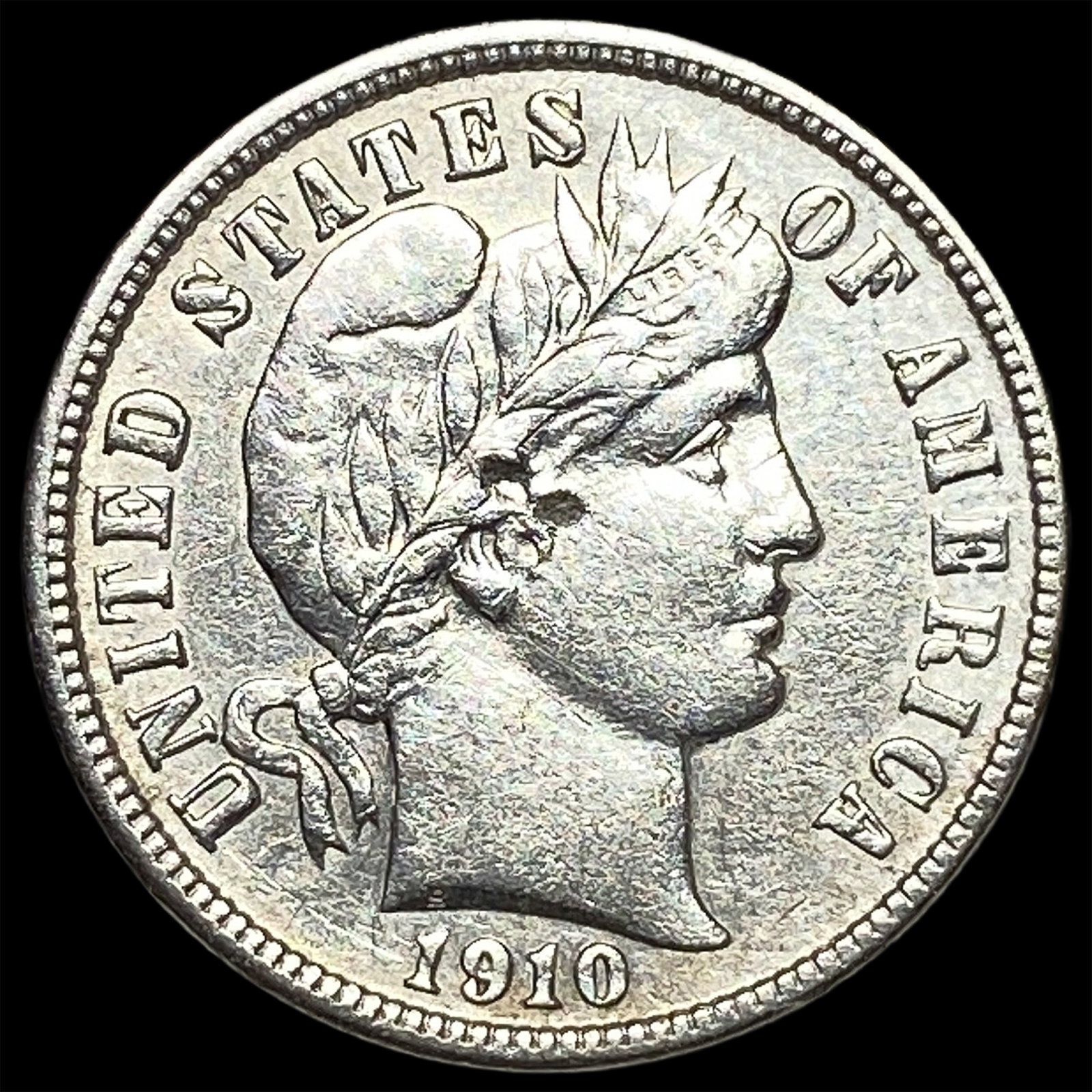 1910-D Silver Barber Dime UNCIRCULATED: 1910-D Silver Barber Dime UNCIRCULATED