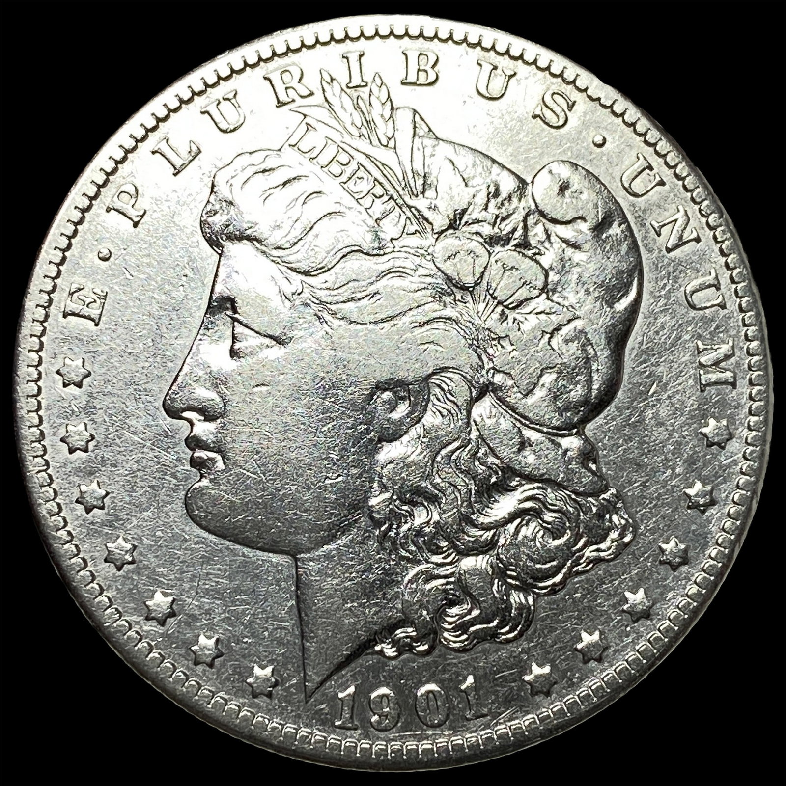 1901-S Silver Morgan Dollar CLOSELY UNCIRCULATED: 1901-S Silver Morgan Dollar CLOSELY UNCIRCULATED