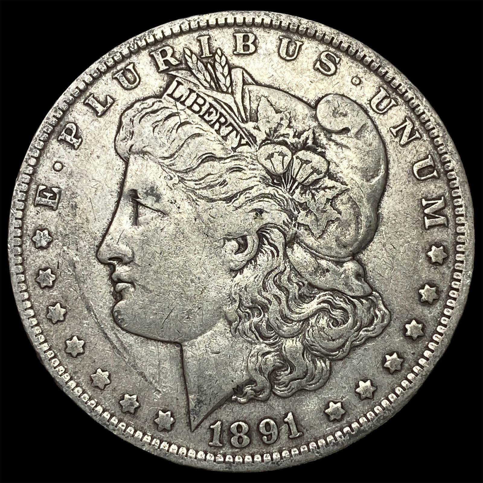 1891-O Silver Morgan Dollar NEARLY UNCIRCULATED: 1891-O Silver Morgan Dollar NEARLY UNCIRCULATED