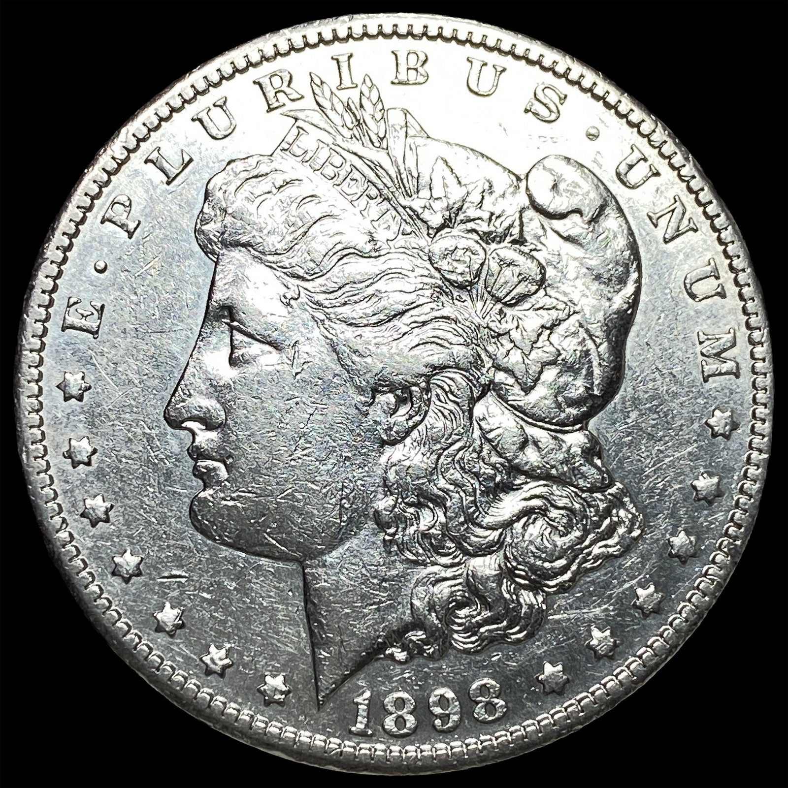 1898-S Silver Morgan Dollar CLOSELY UNCIRCULATED: 1898-S Silver Morgan Dollar CLOSELY UNCIRCULATED
