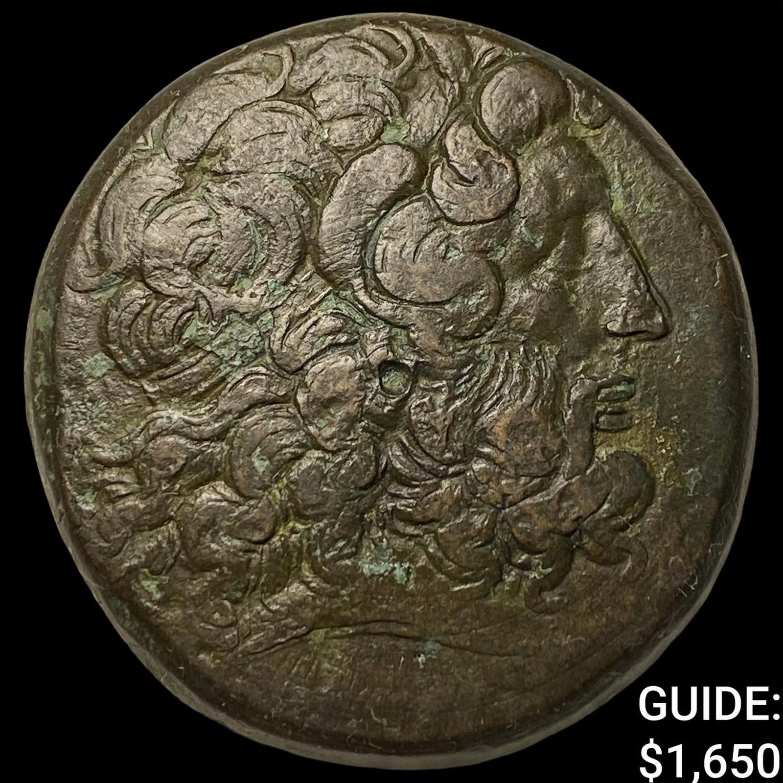 Egypt Ptolemy III Eugertes Bronze AE 37: Egypt Ptolemy III Eugertes Bronze AE 37