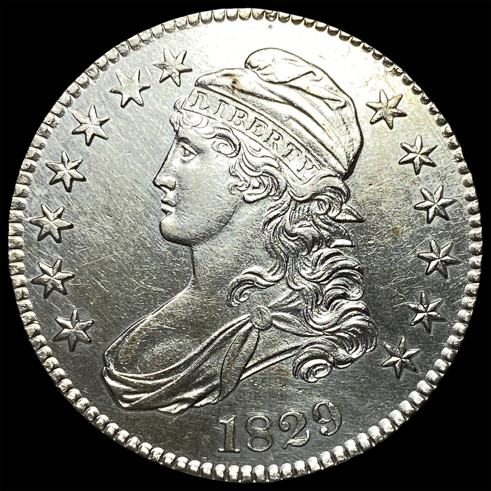 1829 Capped Bust Half Dollar UNCIRCULATED (1 of 2)