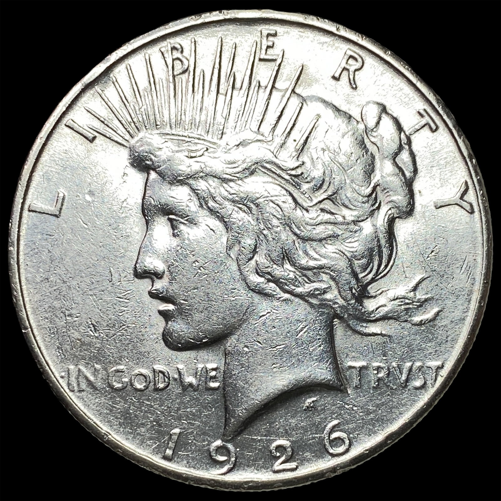1926-S Silver Peace Dollar CHOICE AU: 1926-S Silver Peace Dollar CHOICE AU