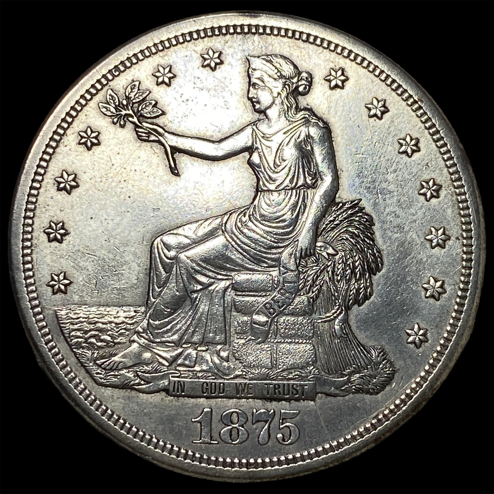 1875-S Silver Trade Dollar UNCIRCULATED (1 of 2)