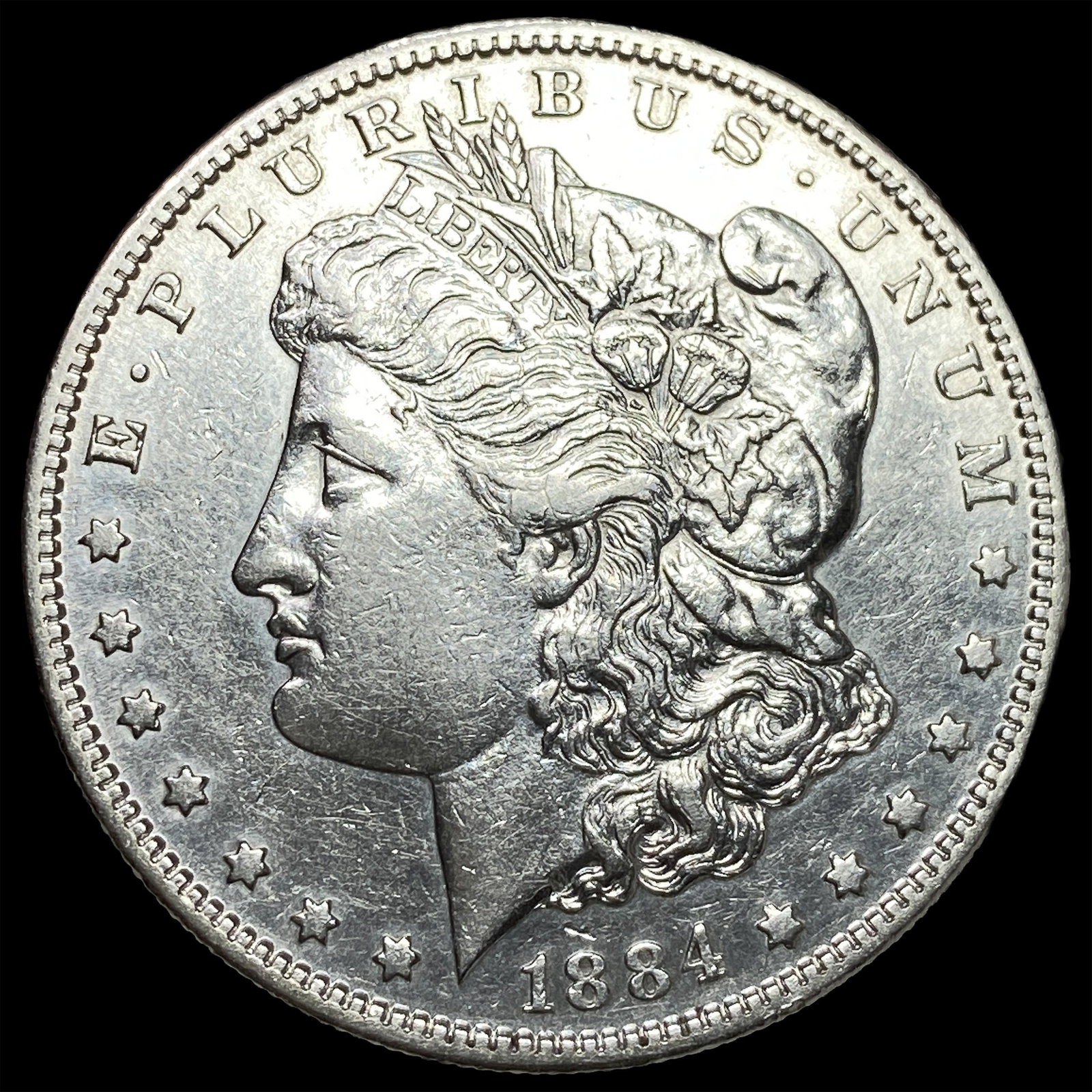 1884-S Silver Morgan Dollar CLOSELY UNCIRCULATED: 1884-S Silver Morgan Dollar CLOSELY UNCIRCULATED