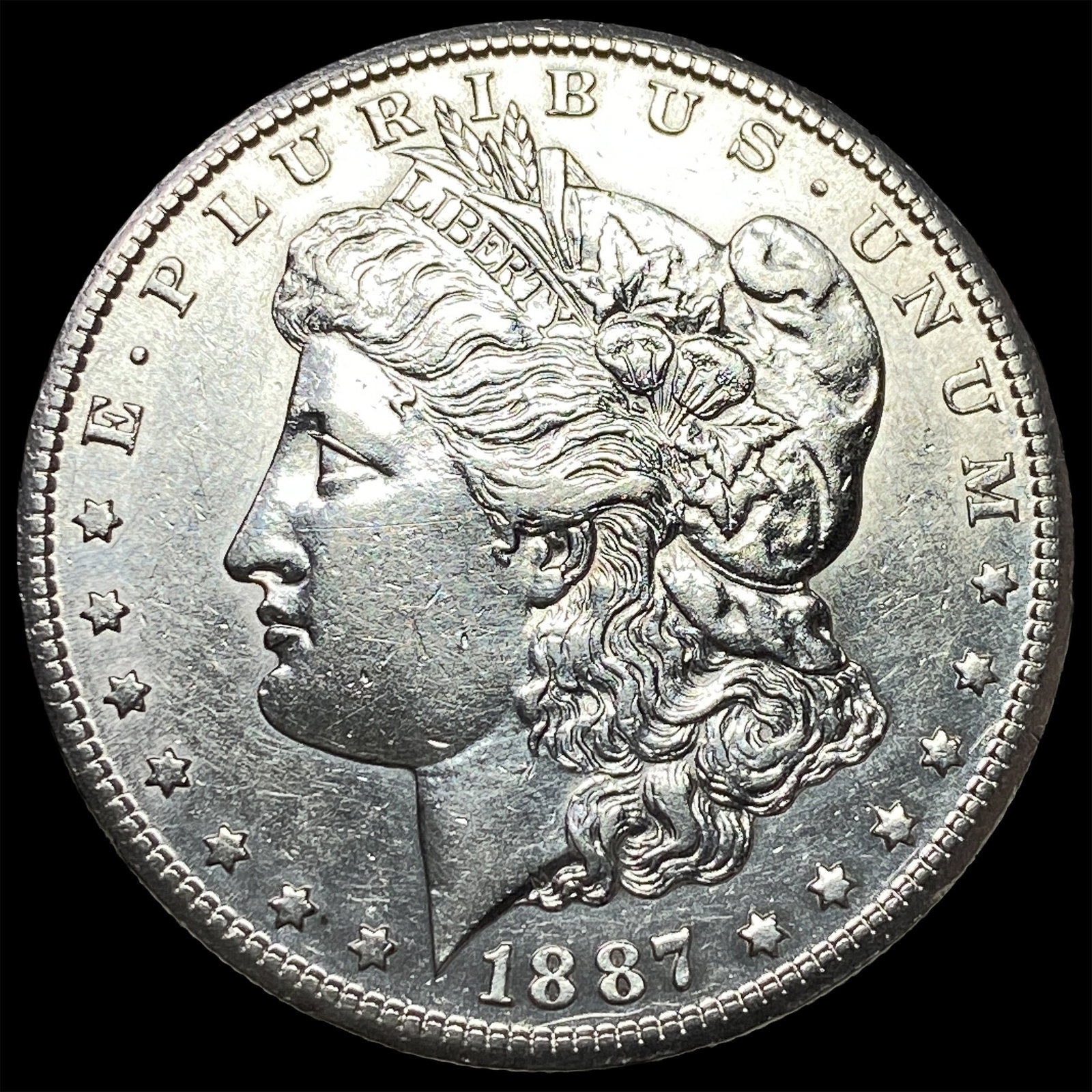 1887-S Silver Morgan Dollar CLOSELY UNCIRCULATED: 1887-S Silver Morgan Dollar CLOSELY UNCIRCULATED