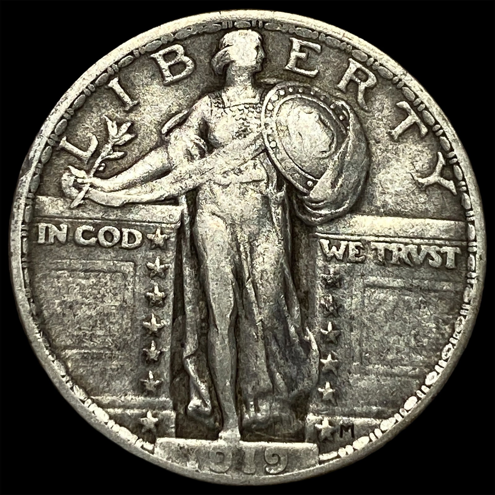 1919 Standing Liberty Quarter LIGHTLY CIRCULATED (1 of 2)