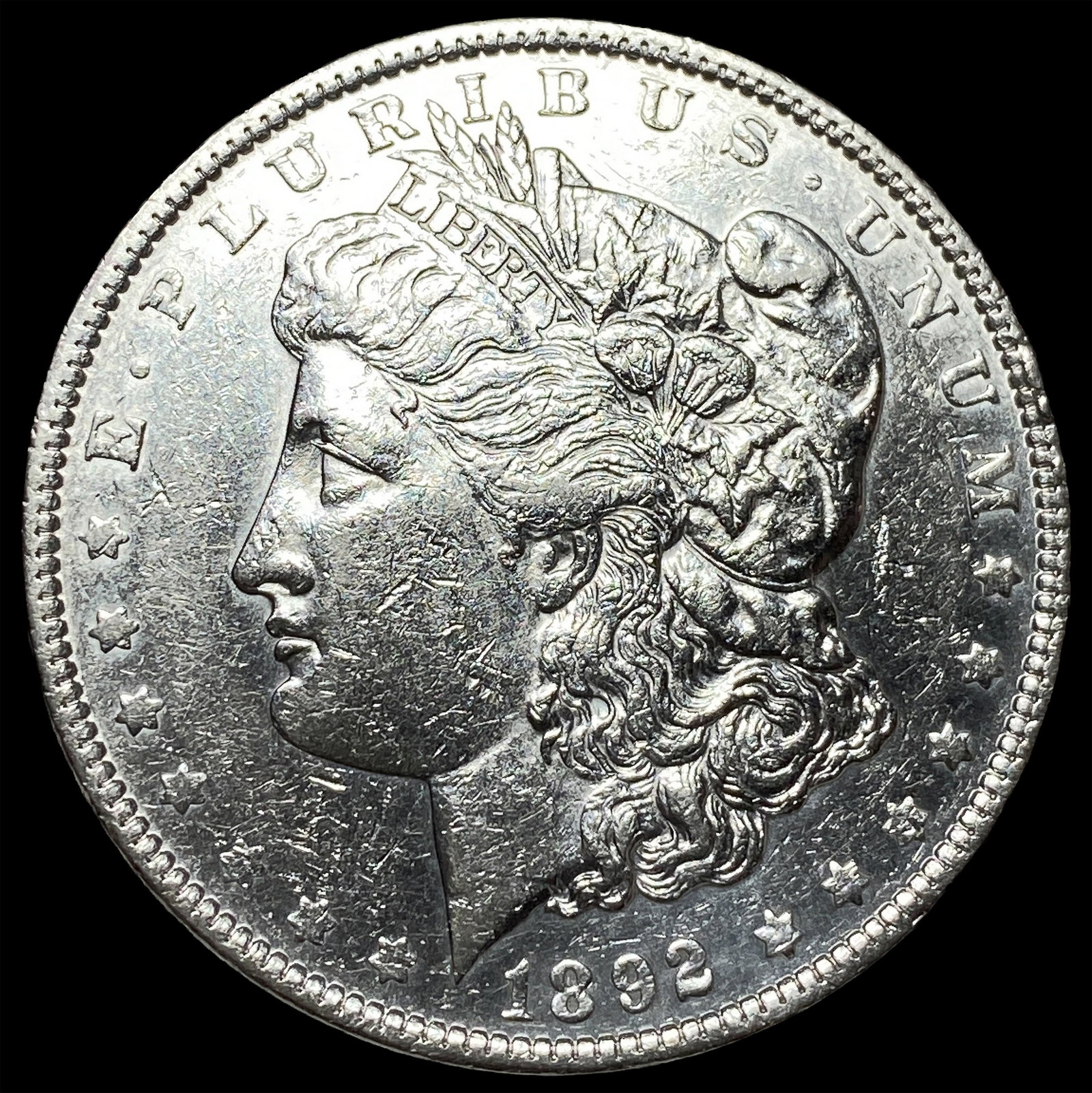 1892 Morgan Silver Dollar CHOICE AU: 1892 Morgan Silver Dollar CHOICE AU