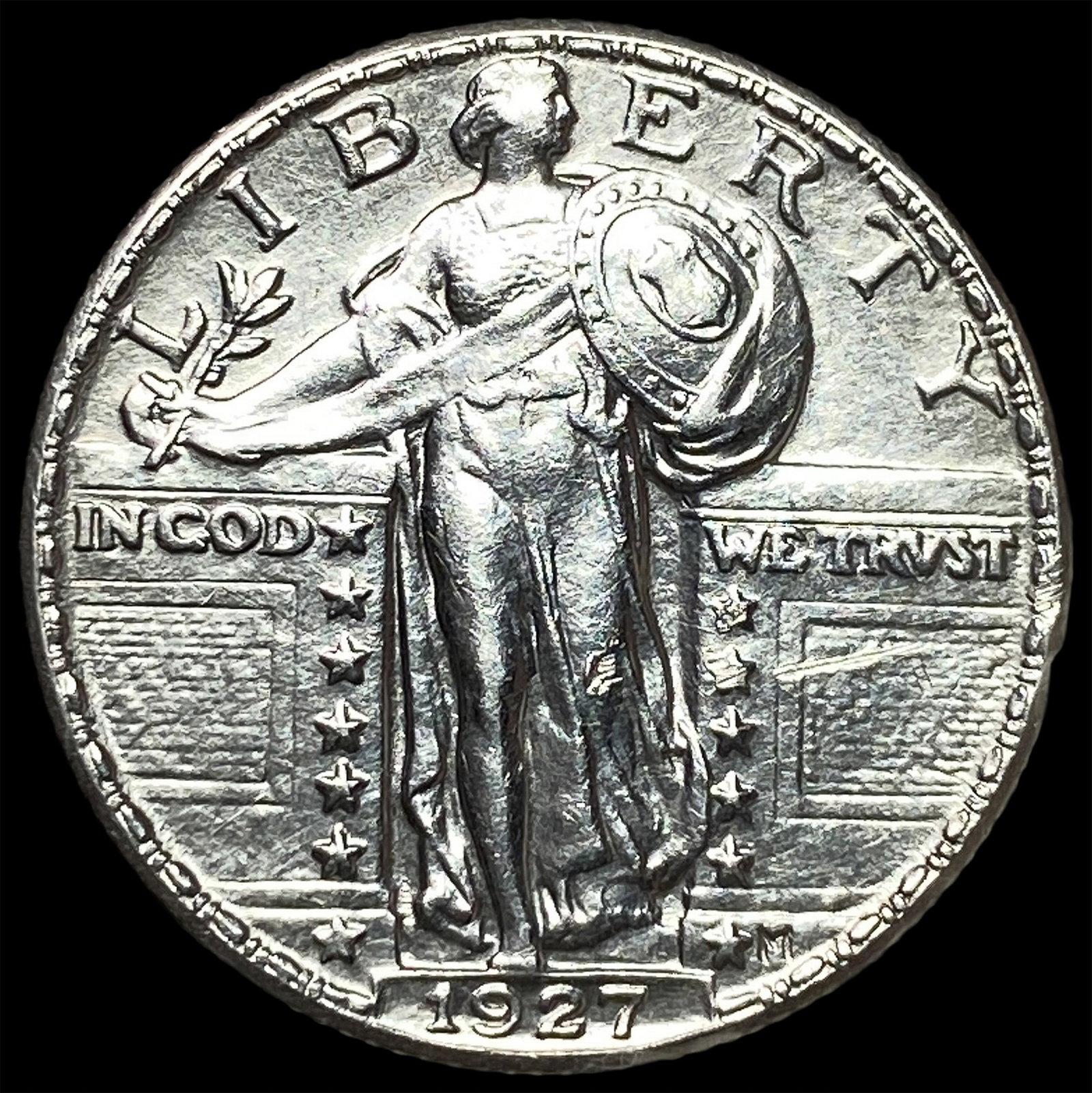 1927 Standing Liberty Silver Quarter UNCIRCULATED: 1927 Standing Liberty Silver Quarter UNCIRCULATED