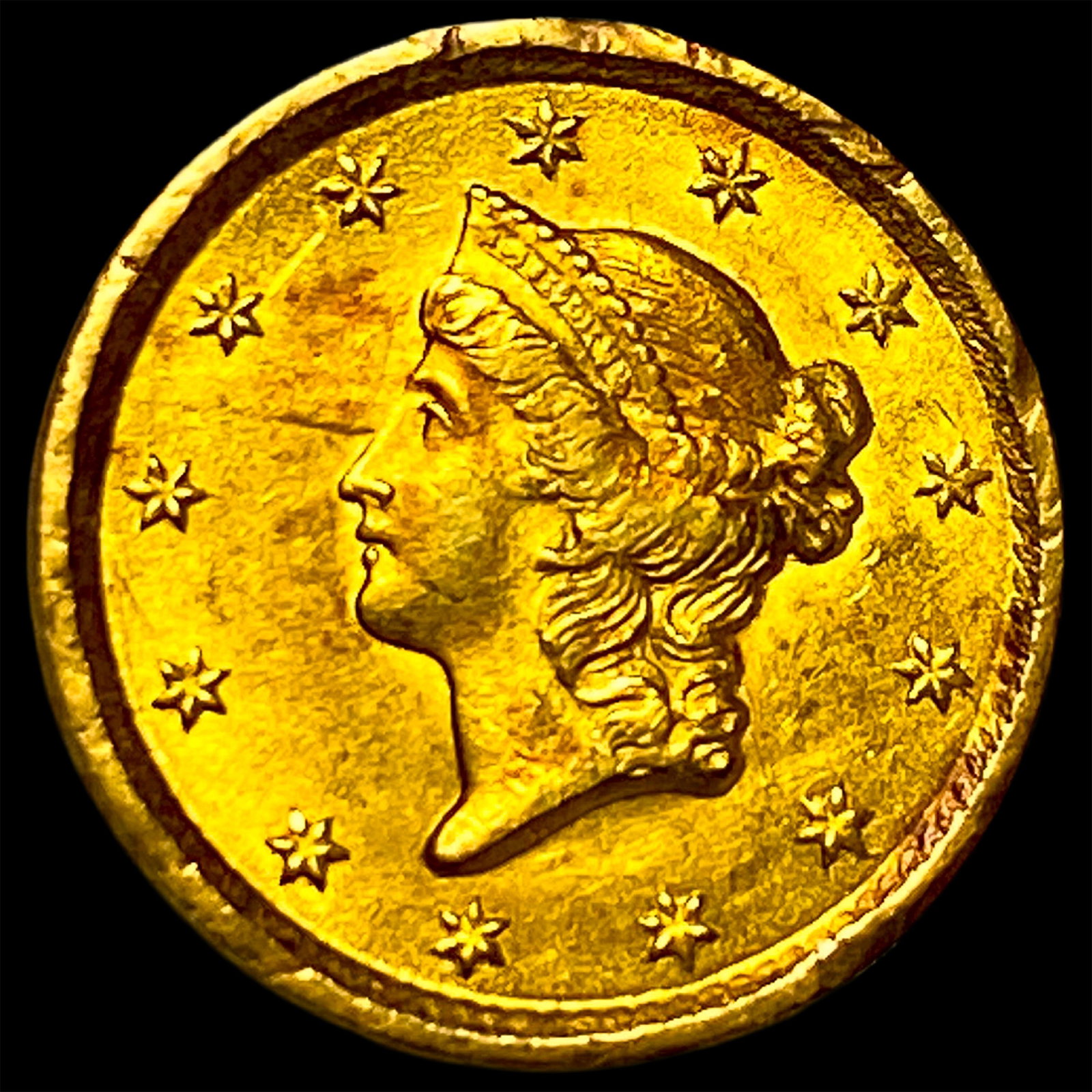 1852 Gold $1 Liberty Head Type 1 UNCIRCULATED: 1852 Gold $1 Liberty Head Type 1 UNCIRCULATED