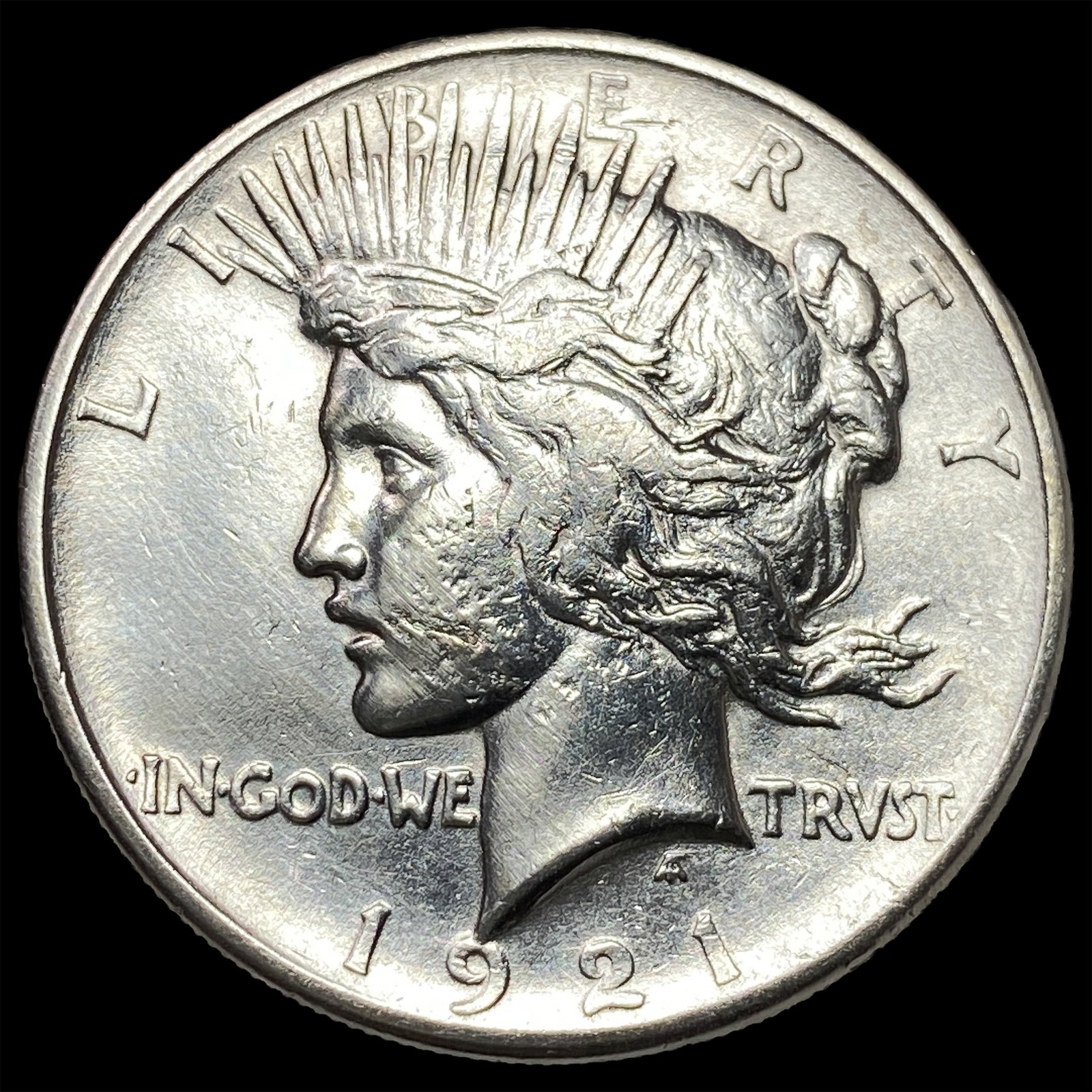 1921 Silver Peace Dollar CHOICE AU: 1921 Silver Peace Dollar CHOICE AU